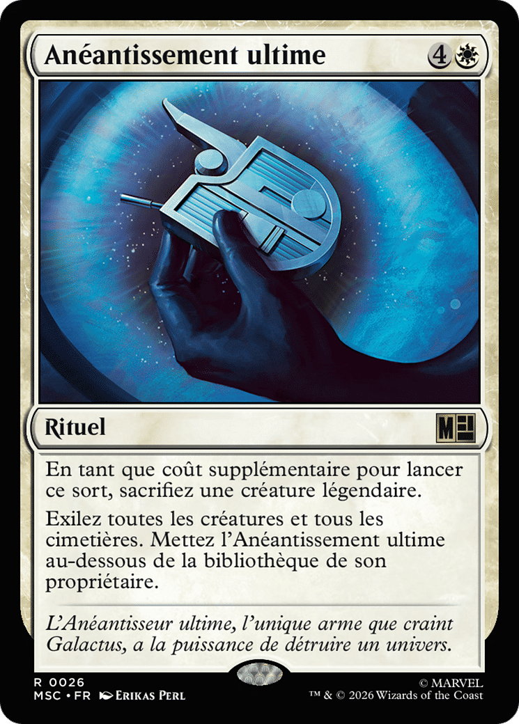 Anéantissement ultime from Marvel Super Heroes Commander - Magic: The Gathering