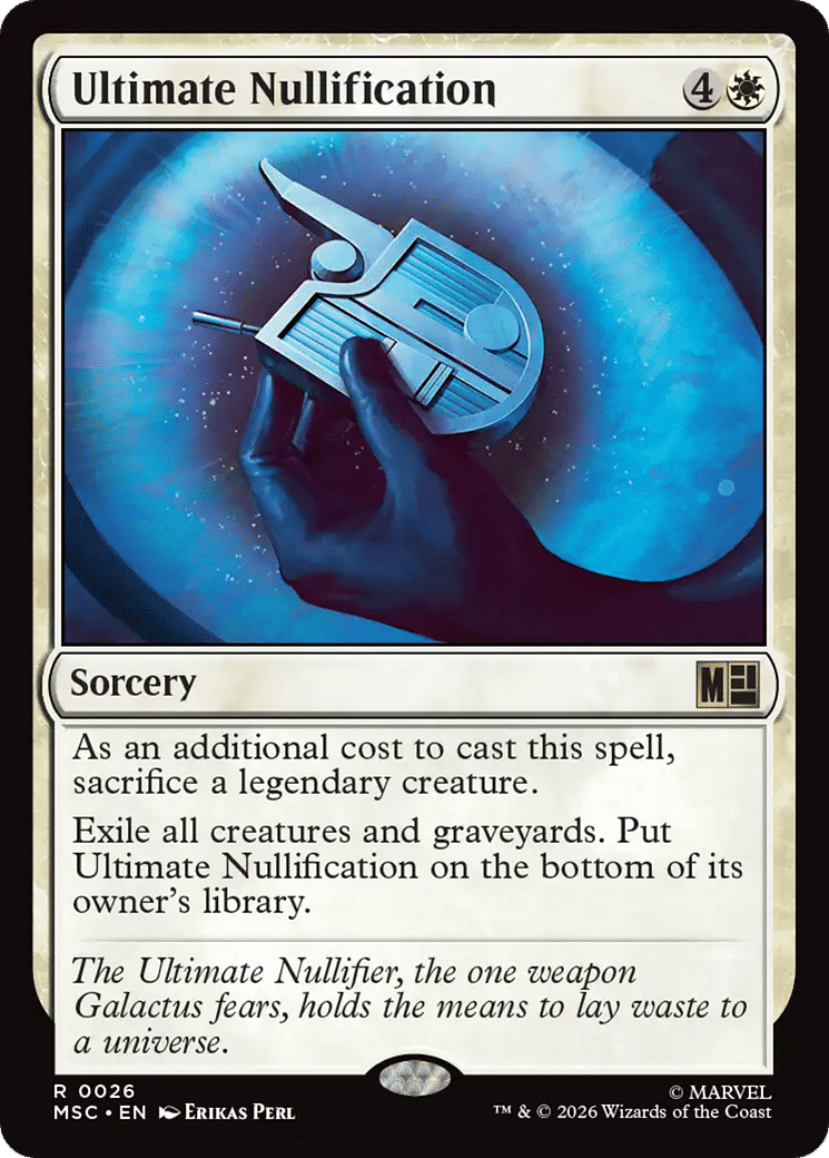 Ultimate Nullification — Marvel Super Heroes Commander — Magic: The Gathering