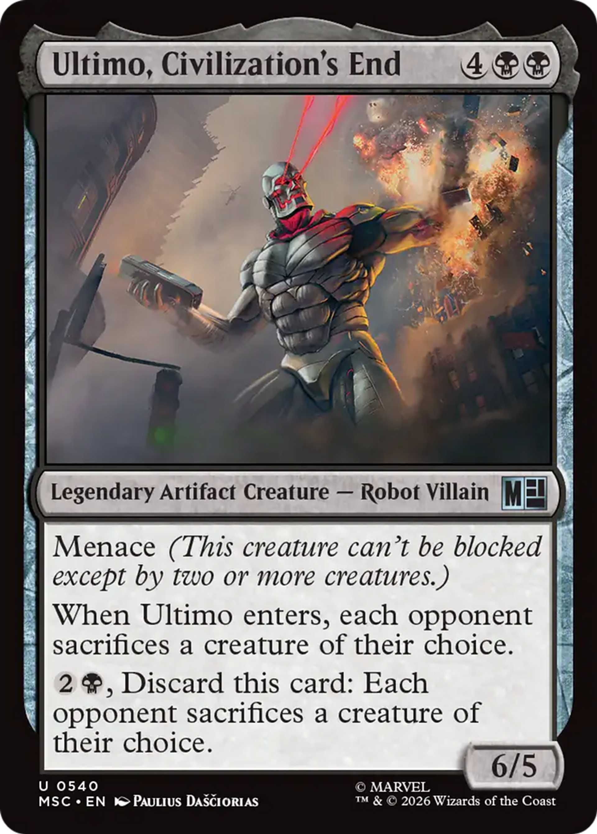 Ultimo, Civilization's End — Marvel Super Heroes Commander — Magic: The Gathering