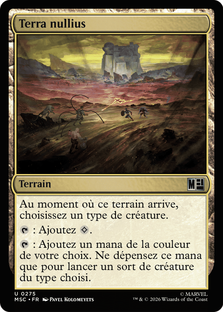 Terra nullius — Marvel Super Heroes Commander — Magic: The Gathering