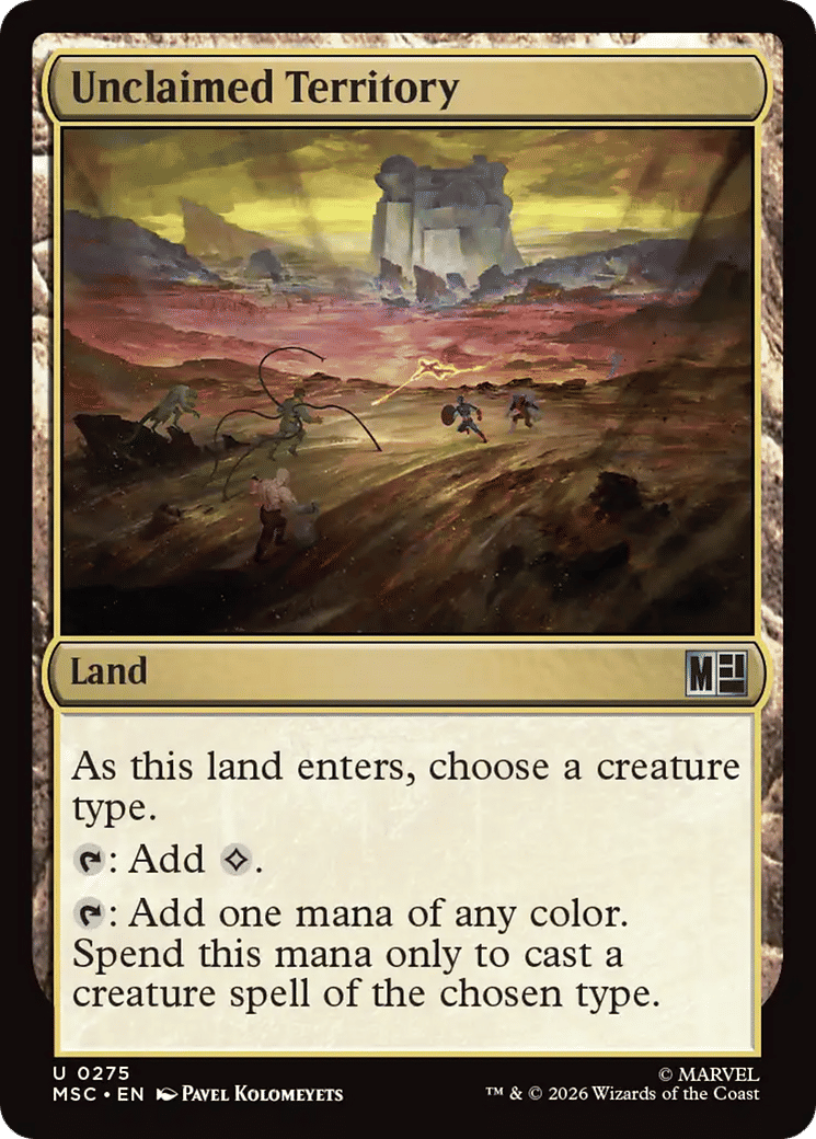 Unclaimed Territory — Marvel Super Heroes Commander — Magic: The Gathering