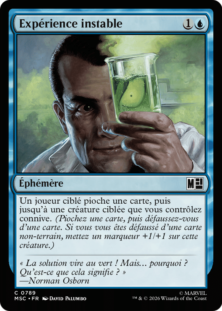 Expérience instable — Marvel Super Heroes Commander — Magic: The Gathering