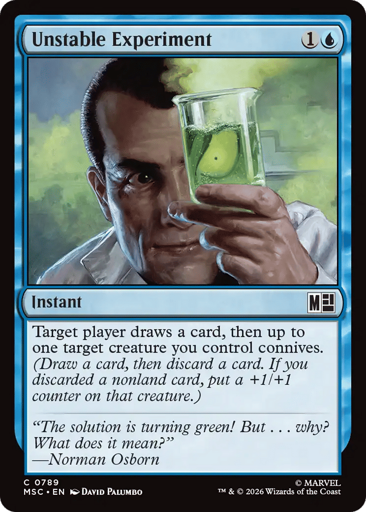 Unstable Experiment — Marvel Super Heroes Commander — Magic: The Gathering