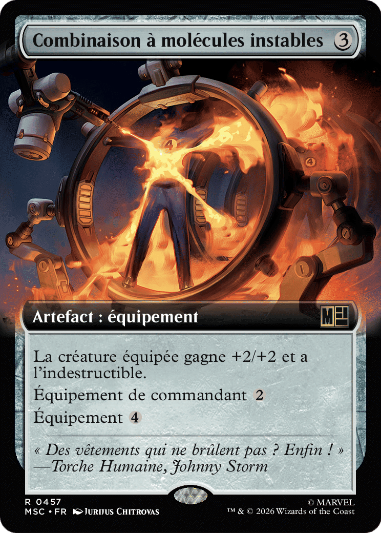 Combinaison à molécules instables — Marvel Super Heroes Commander — Magic: The Gathering