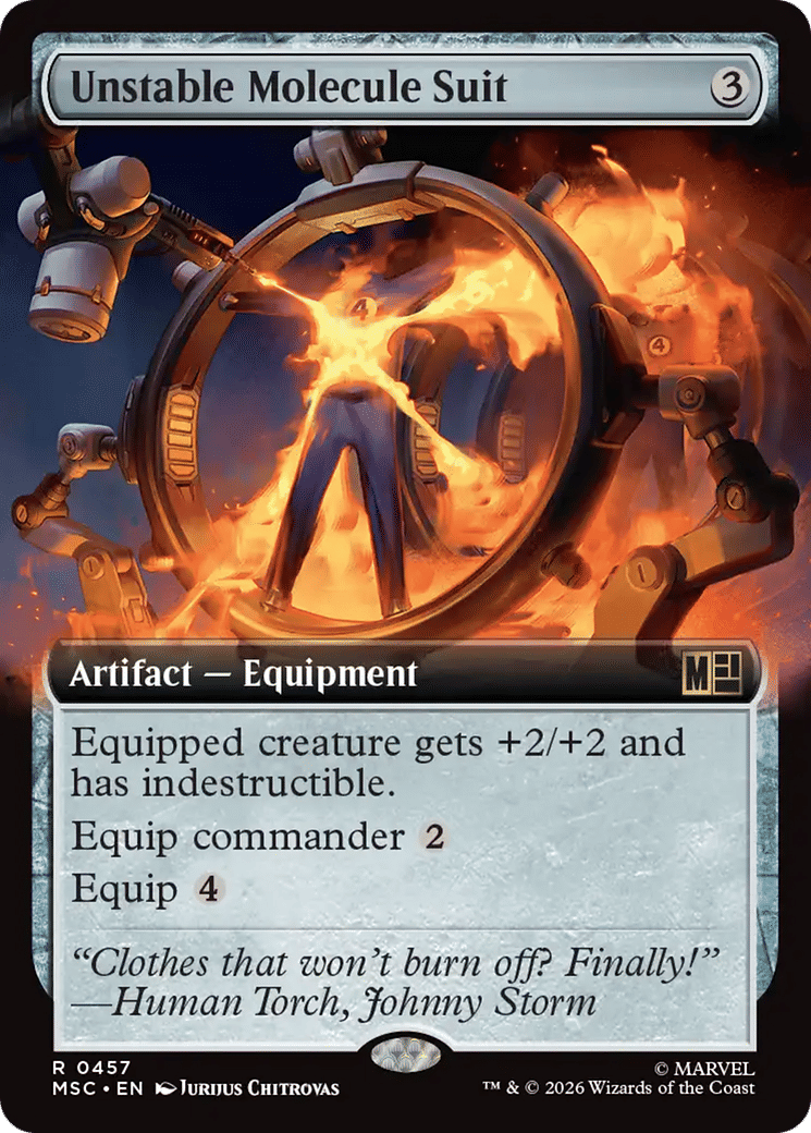 Unstable Molecule Suit — Marvel Super Heroes Commander — Magic: The Gathering