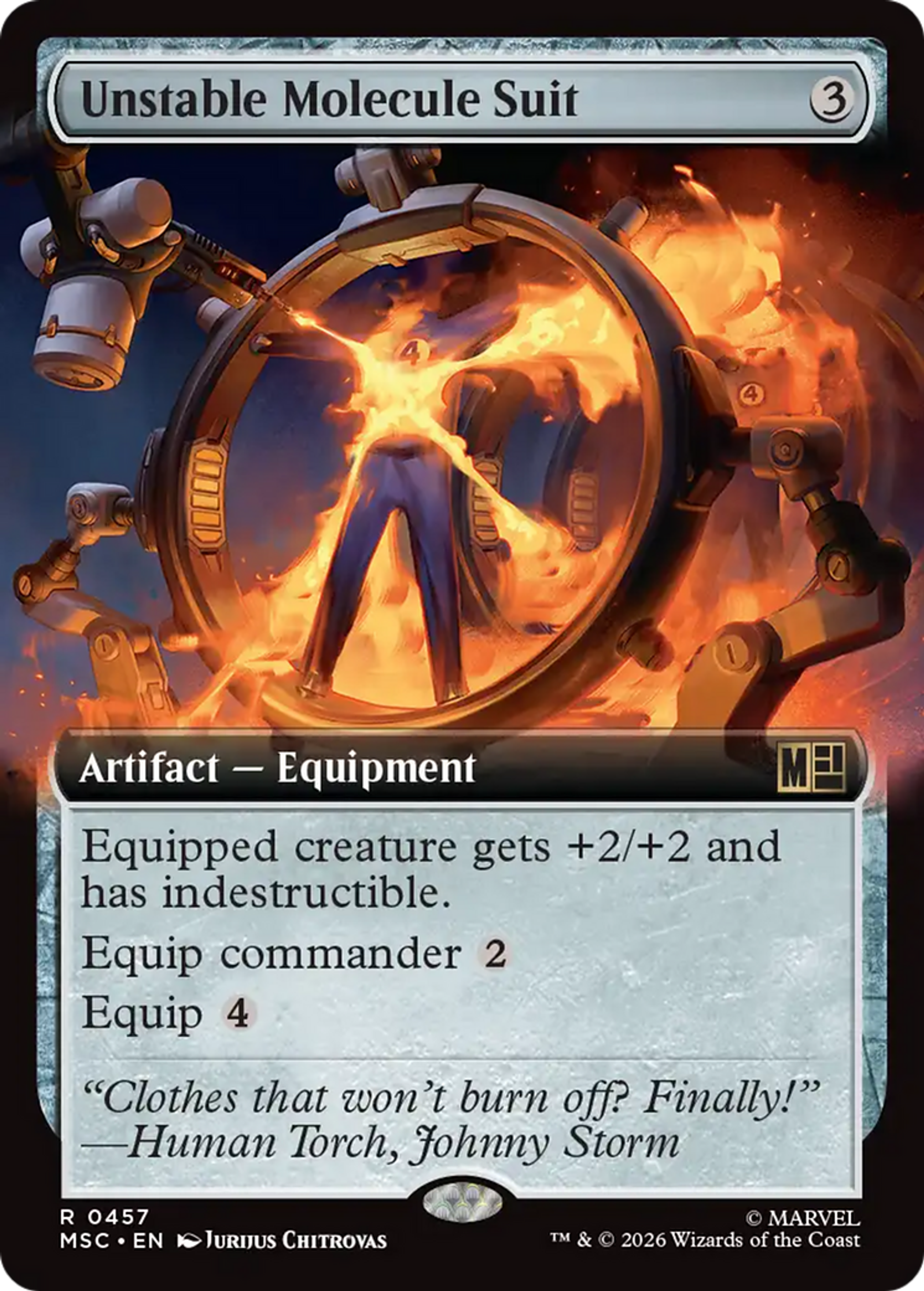Unstable Molecule Suit — Marvel Super Heroes Commander — Magic: The Gathering