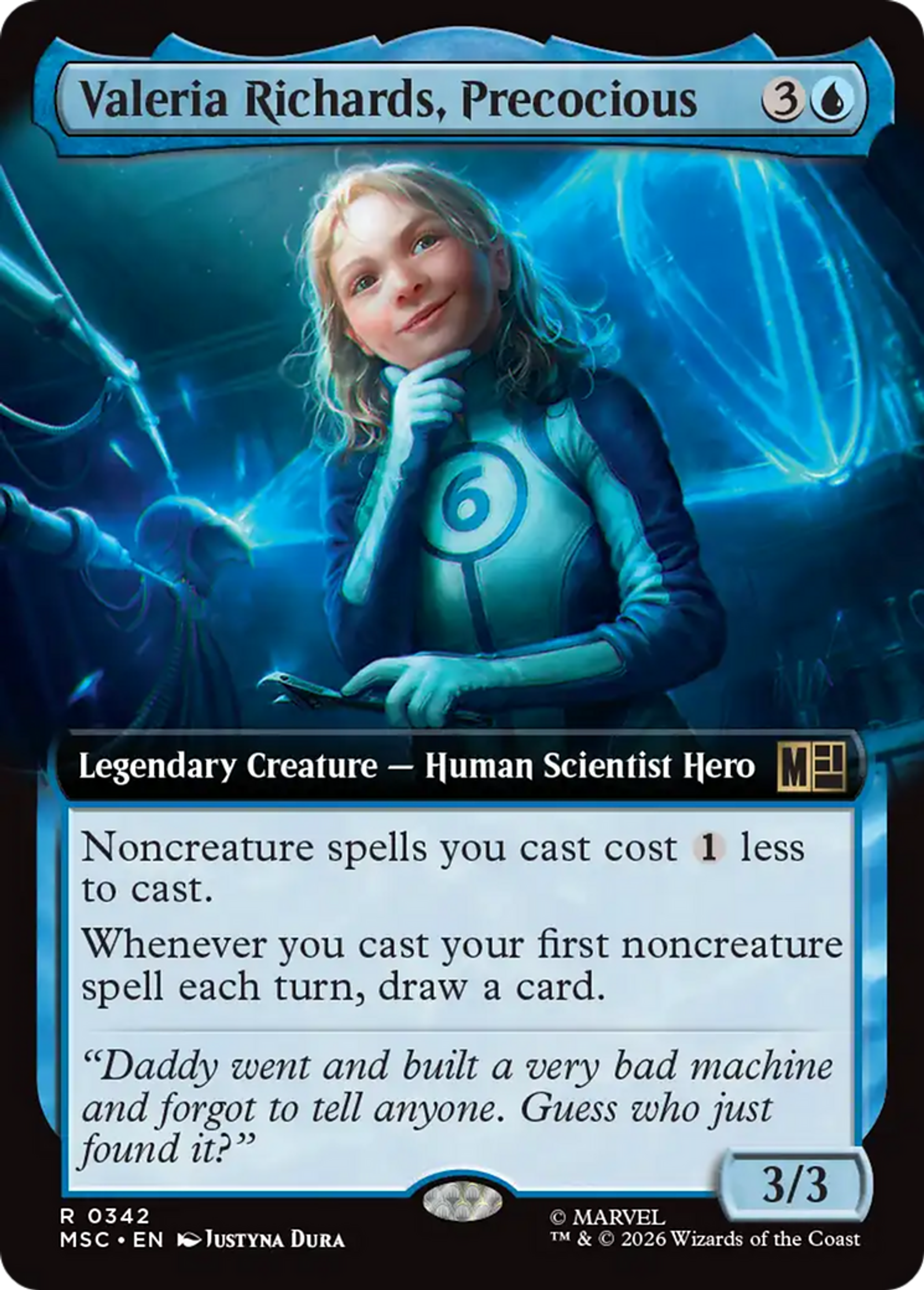 Valeria Richards, Precocious — Marvel Super Heroes Commander — Magic: The Gathering