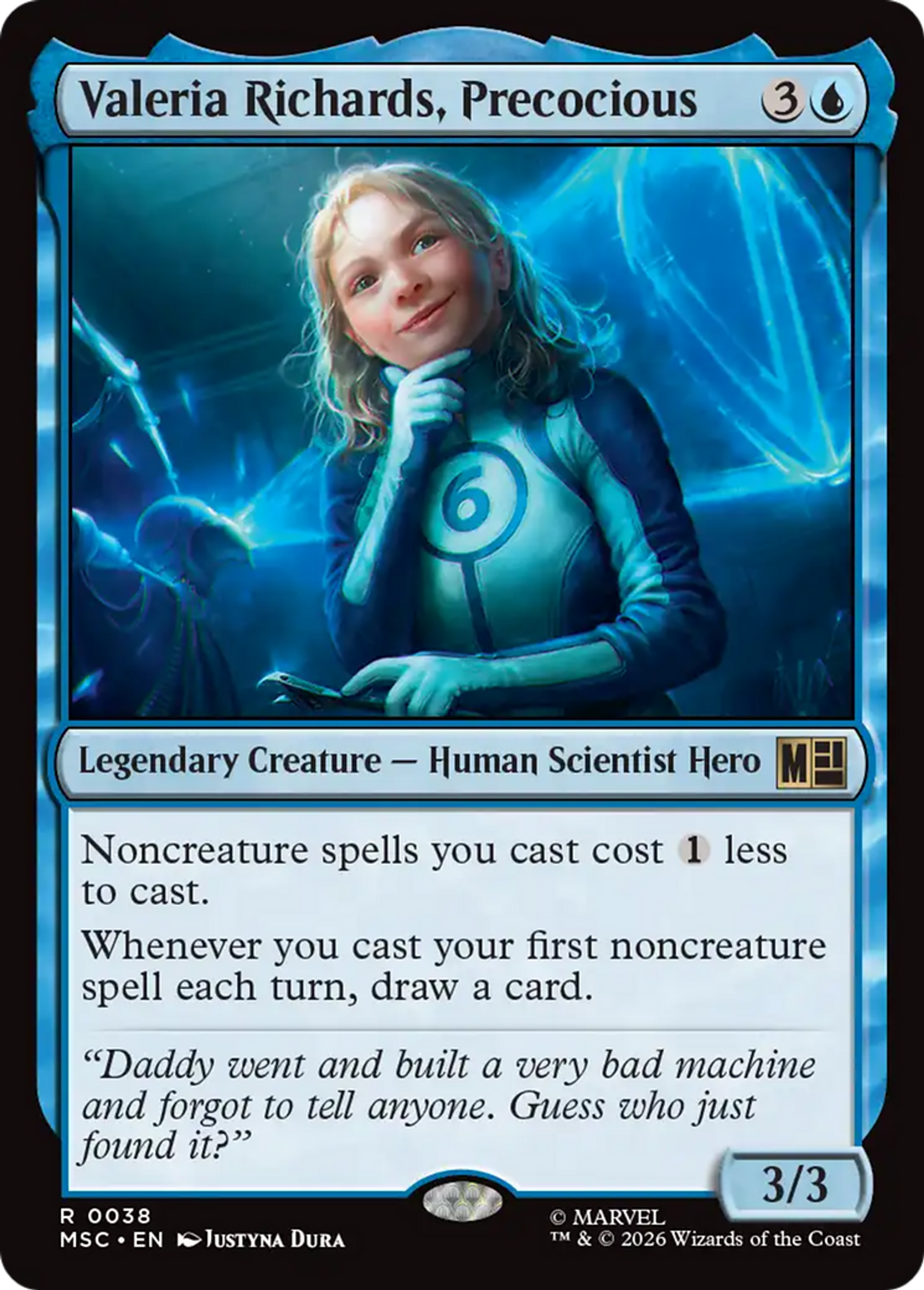 Valeria Richards, Precocious — Marvel Super Heroes Commander — Magic: The Gathering