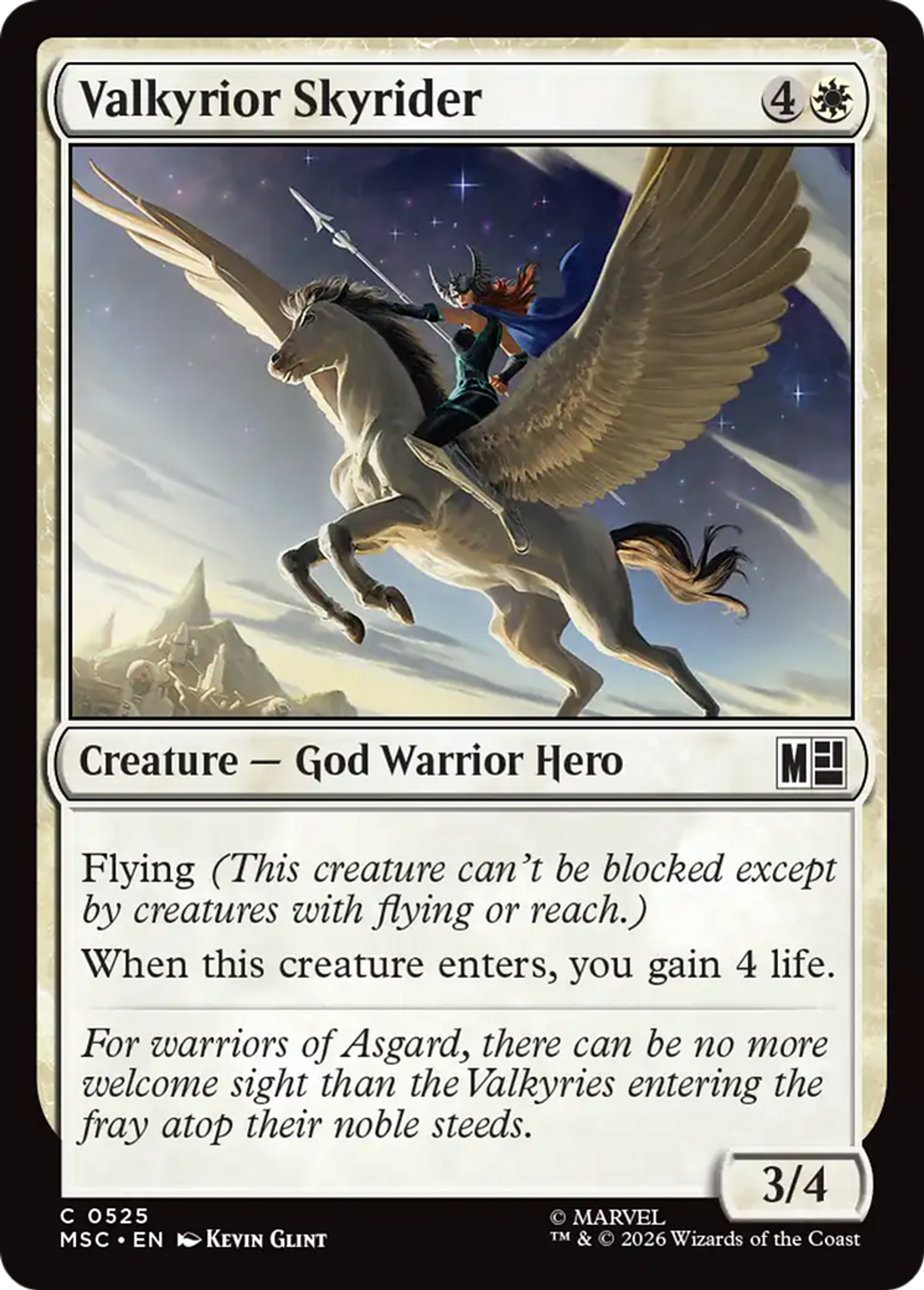 Valkyrior Skyrider — Marvel Super Heroes Commander — Magic: The Gathering