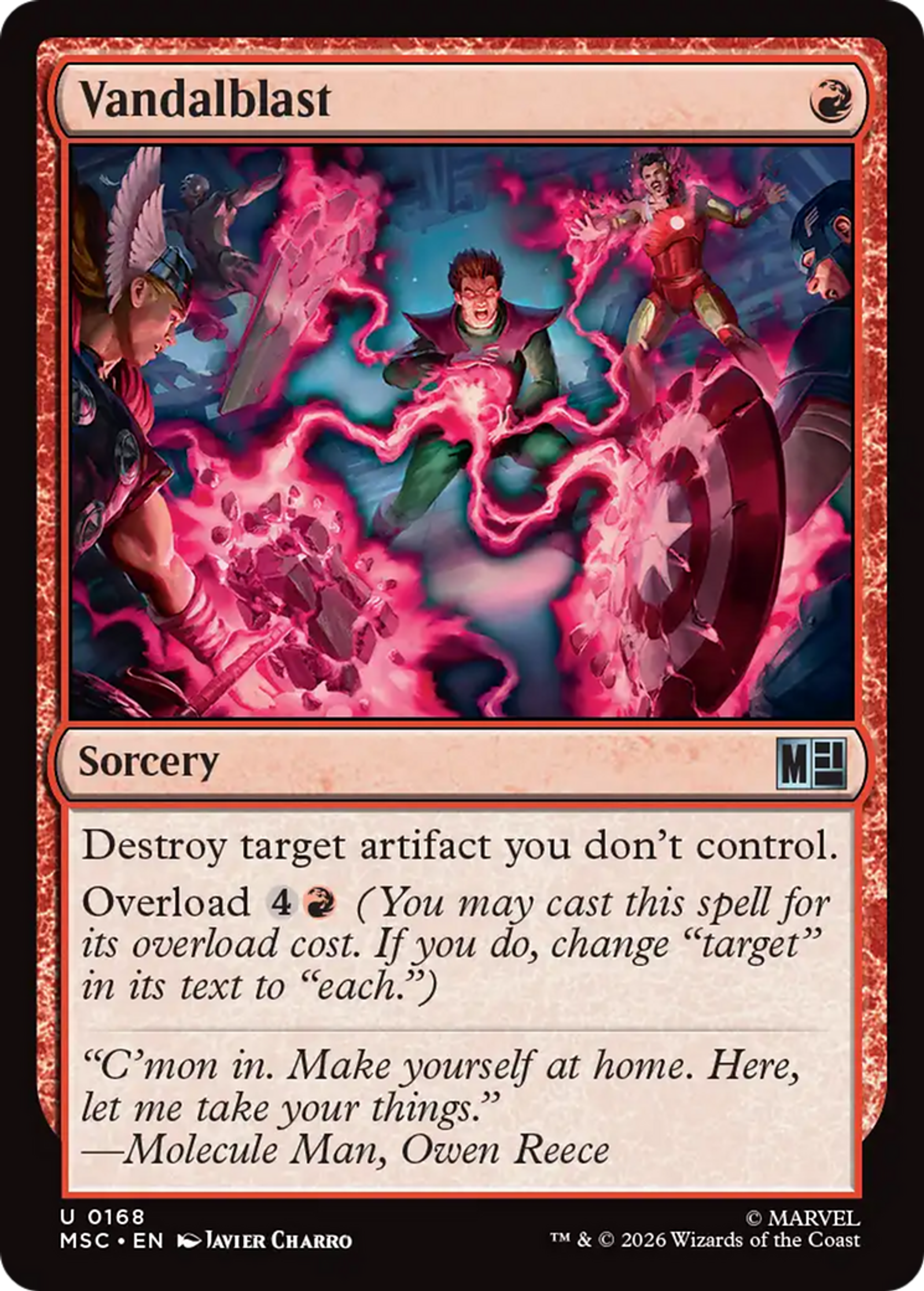 Salve vandale — Marvel Super Heroes Commander — Magic: The Gathering