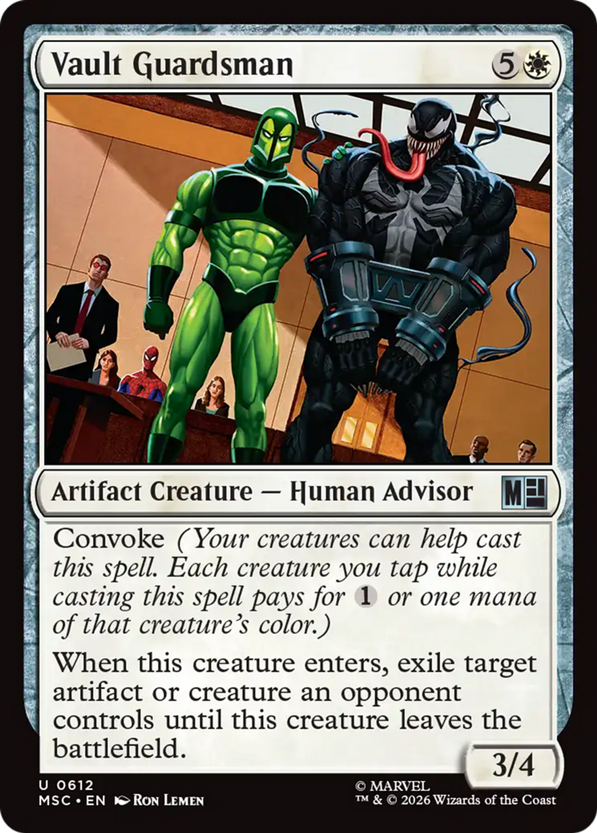 Vault Guardsman — Marvel Super Heroes Commander — Magic: The Gathering