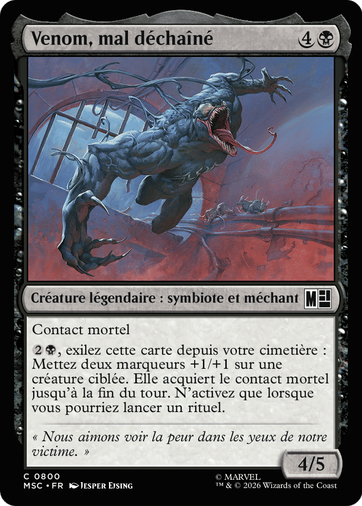 Venom, mal déchaîné — Marvel Super Heroes Commander — Magic: The Gathering