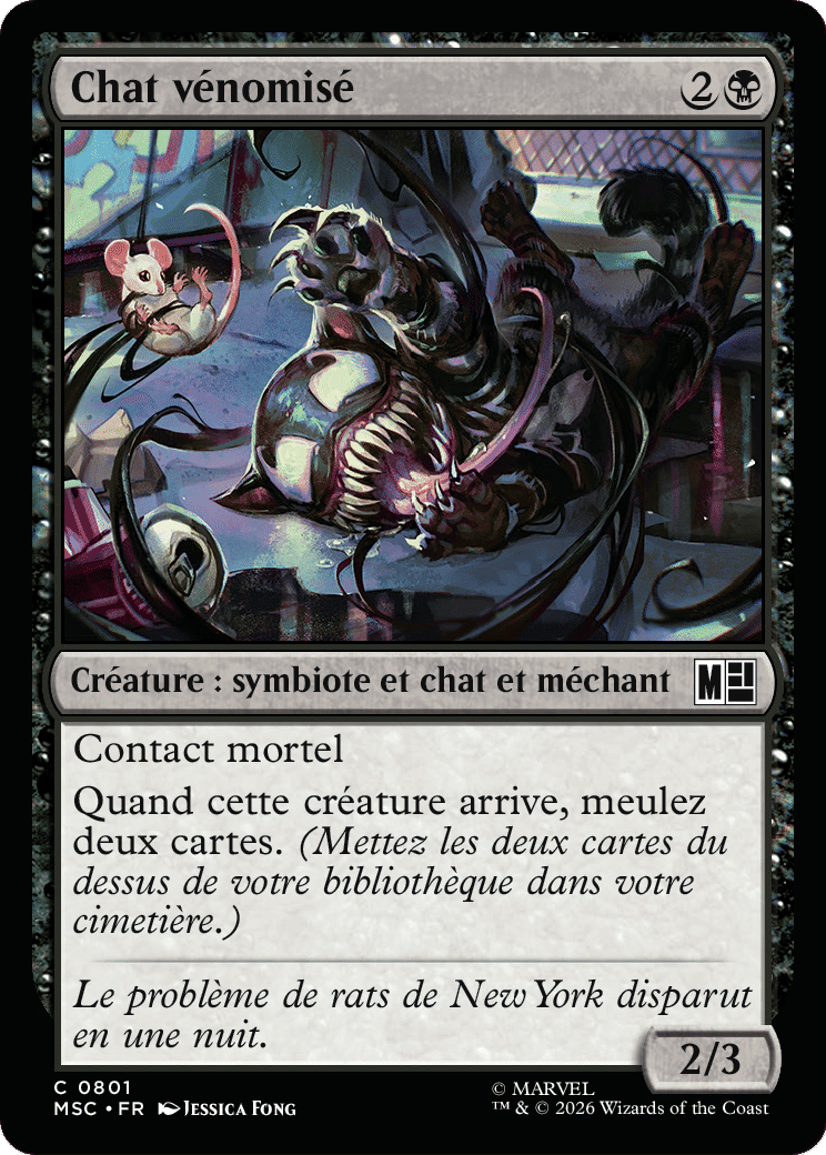 Chat vénomisé — Marvel Super Heroes Commander — Magic: The Gathering