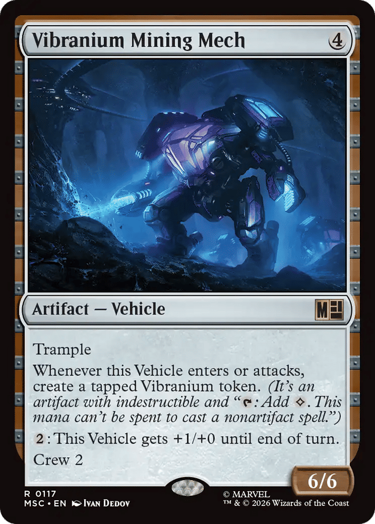 Vibranium Mining Mech — Marvel Super Heroes Commander — Magic: The Gathering