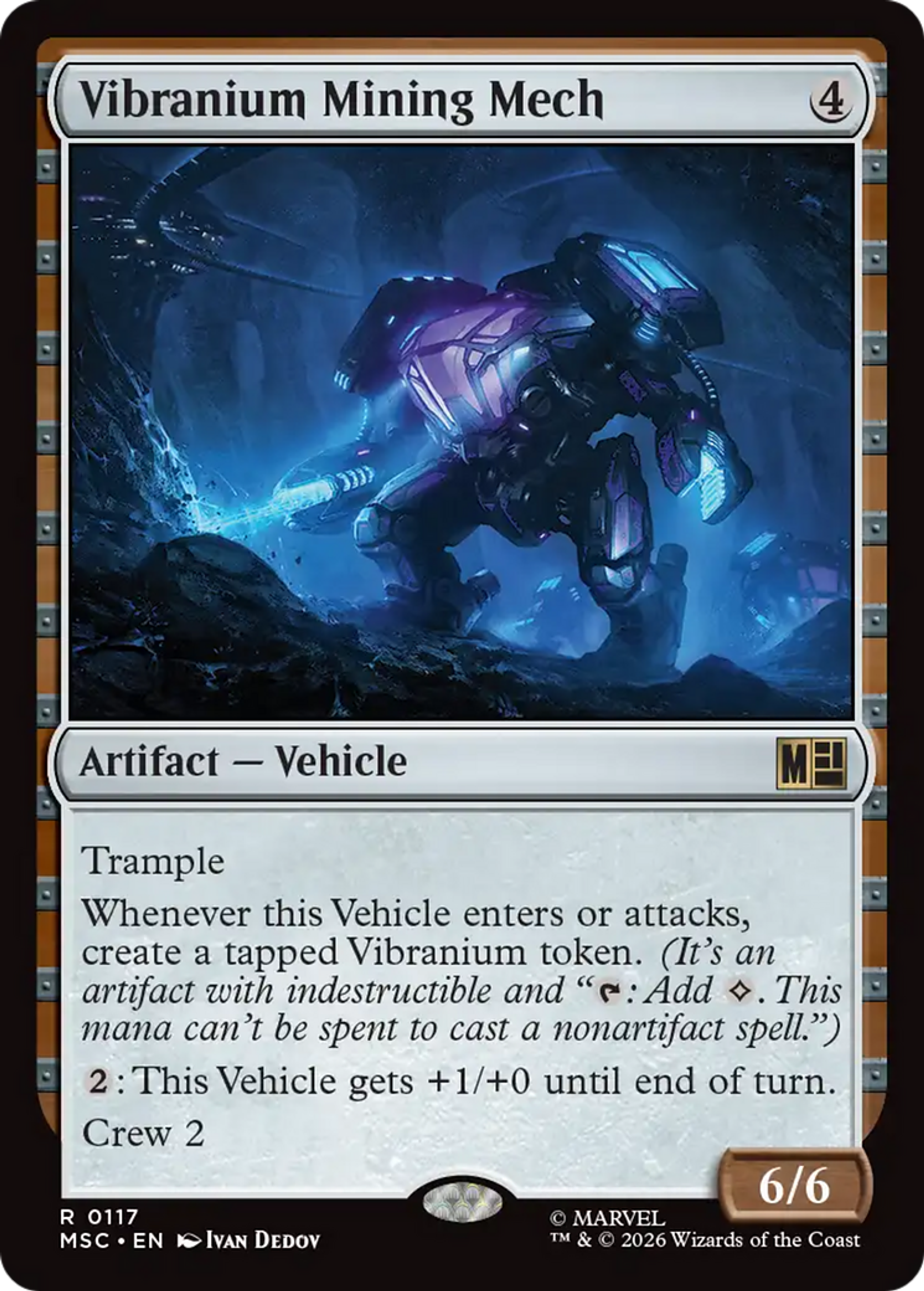 Vibranium Mining Mech — Marvel Super Heroes Commander — Magic: The Gathering