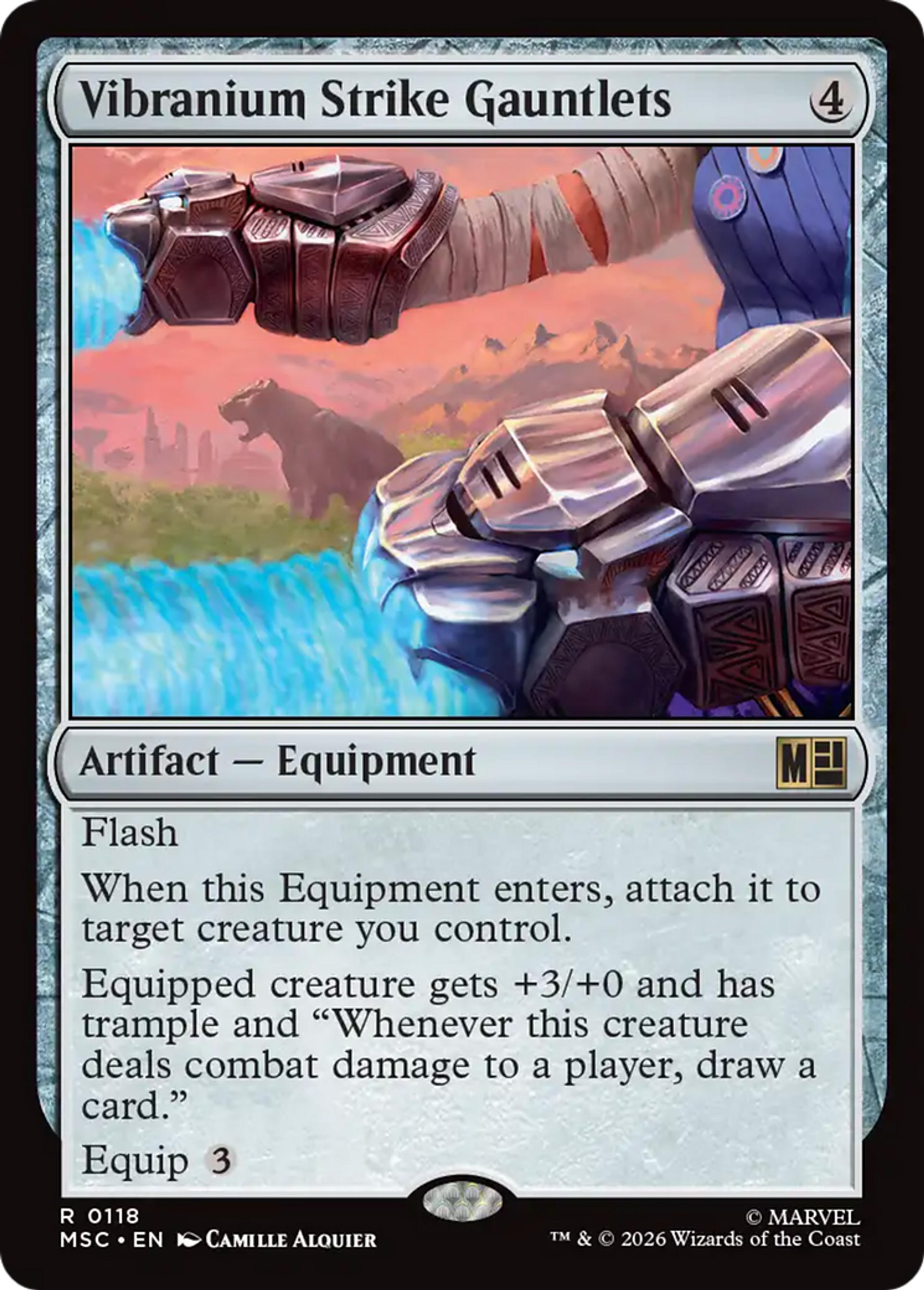 Vibranium Strike Gauntlets — Marvel Super Heroes Commander — Magic: The Gathering