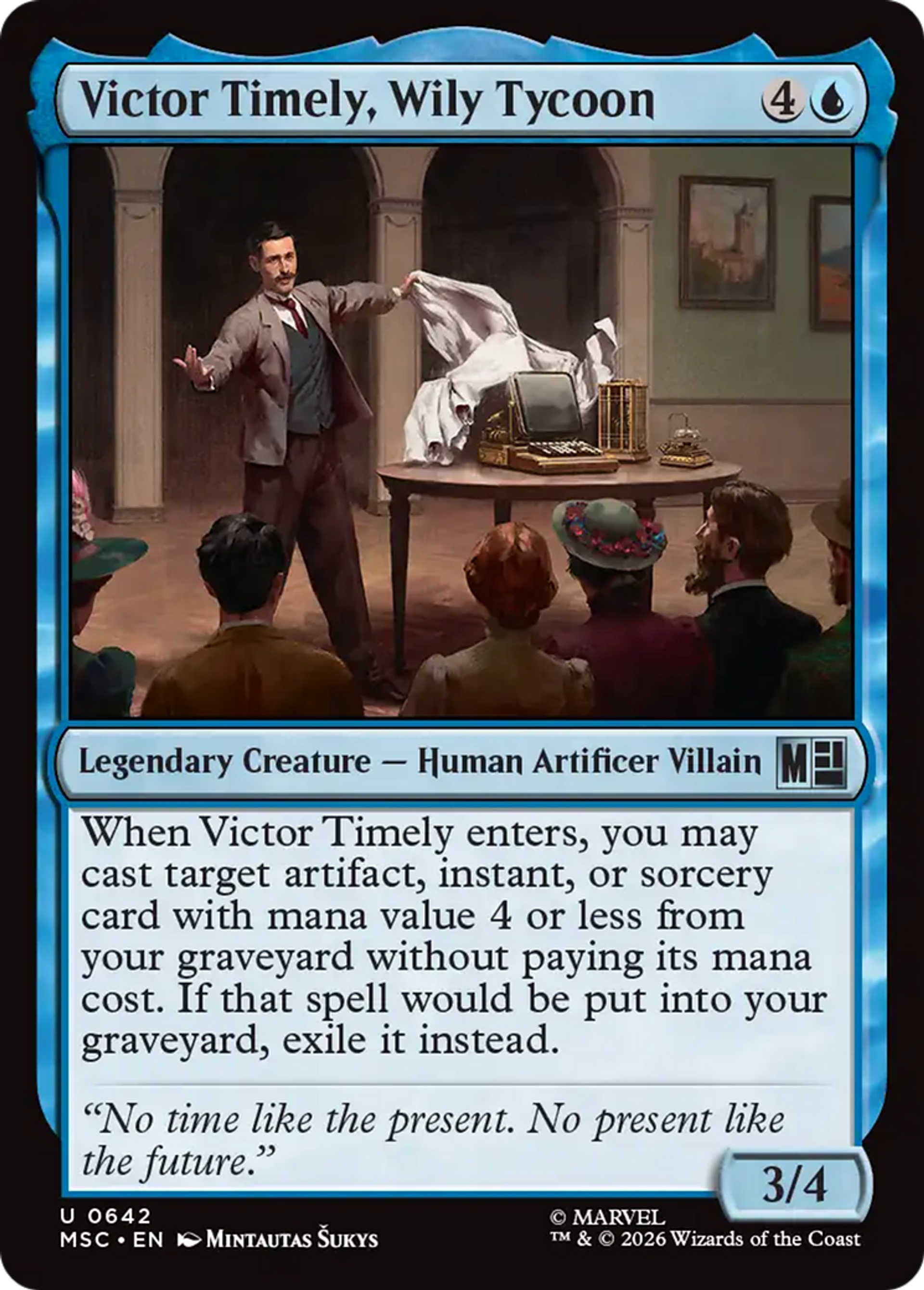 Victor Timely, Wily Tycoon — Marvel Super Heroes Commander — Magic: The Gathering