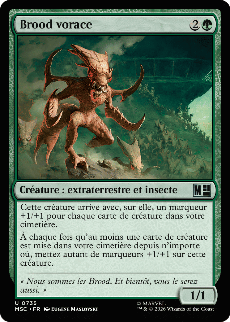 Brood vorace — Marvel Super Heroes Commander — Magic: The Gathering
