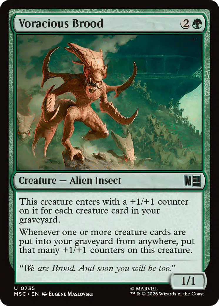 Voracious Brood — Marvel Super Heroes Commander — Magic: The Gathering