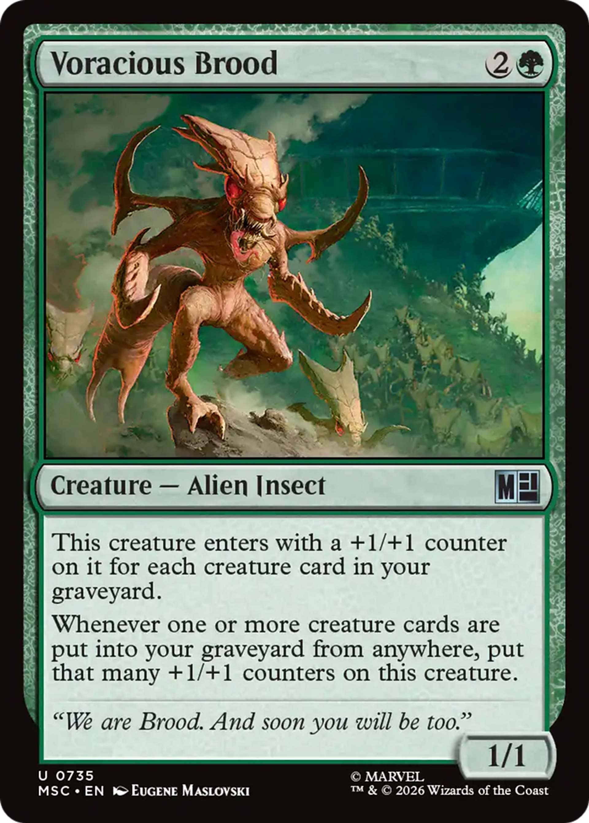 Voracious Brood — Marvel Super Heroes Commander — Magic: The Gathering