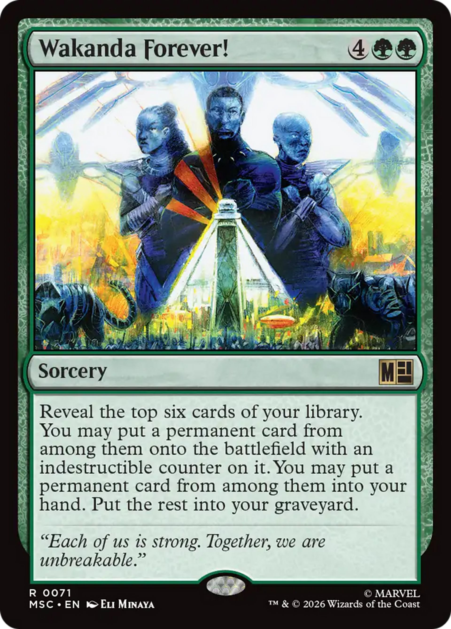 Wakanda Forever! — Marvel Super Heroes Commander — Magic: The Gathering