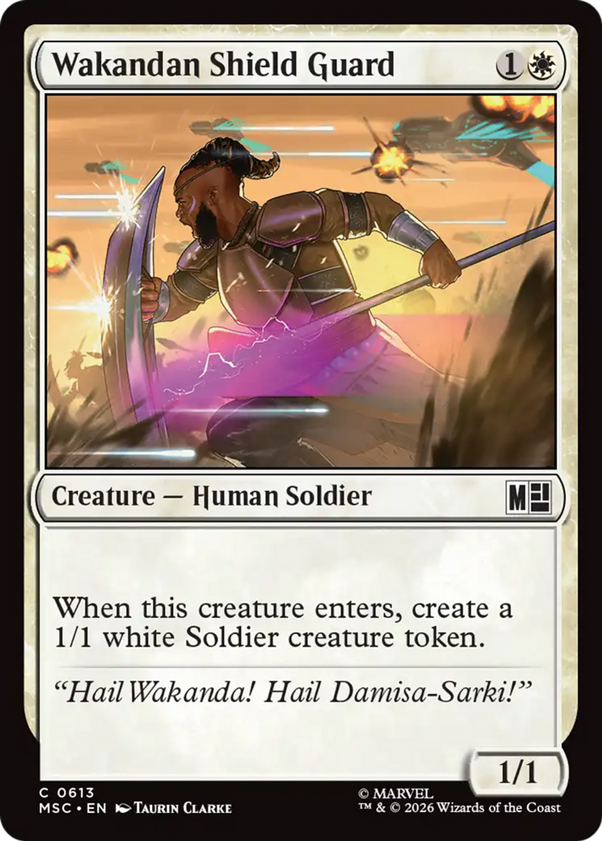 Wakandan Shield Guard — Marvel Super Heroes Commander — Magic: The Gathering