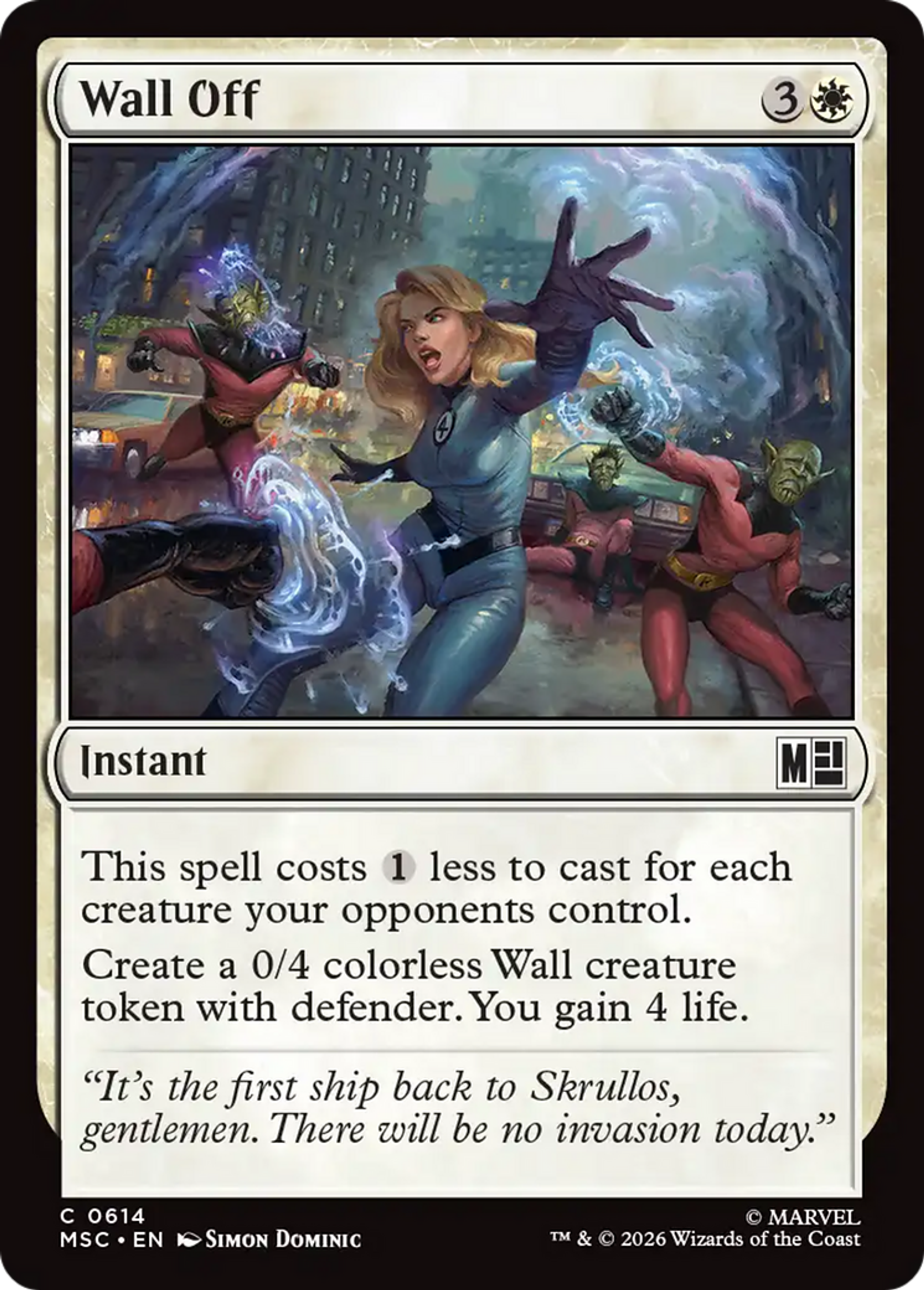 Wall Off — Marvel Super Heroes Commander — Magic: The Gathering