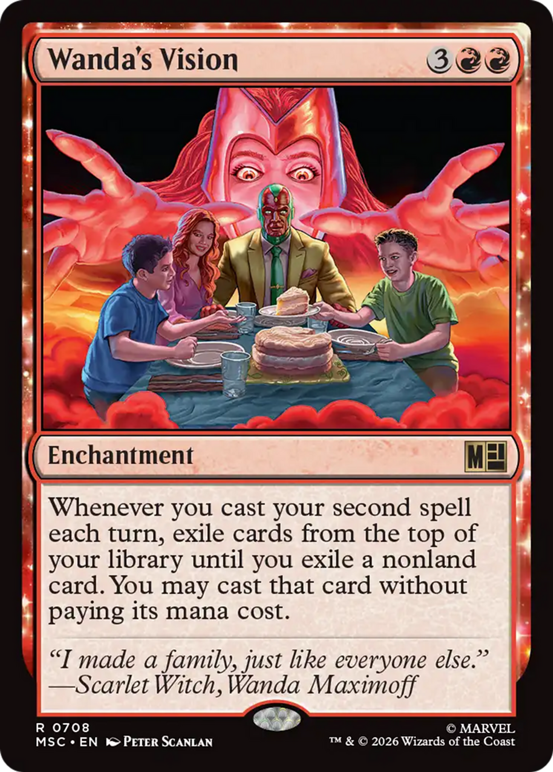 Wanda's Vision — Marvel Super Heroes Commander — Magic: The Gathering