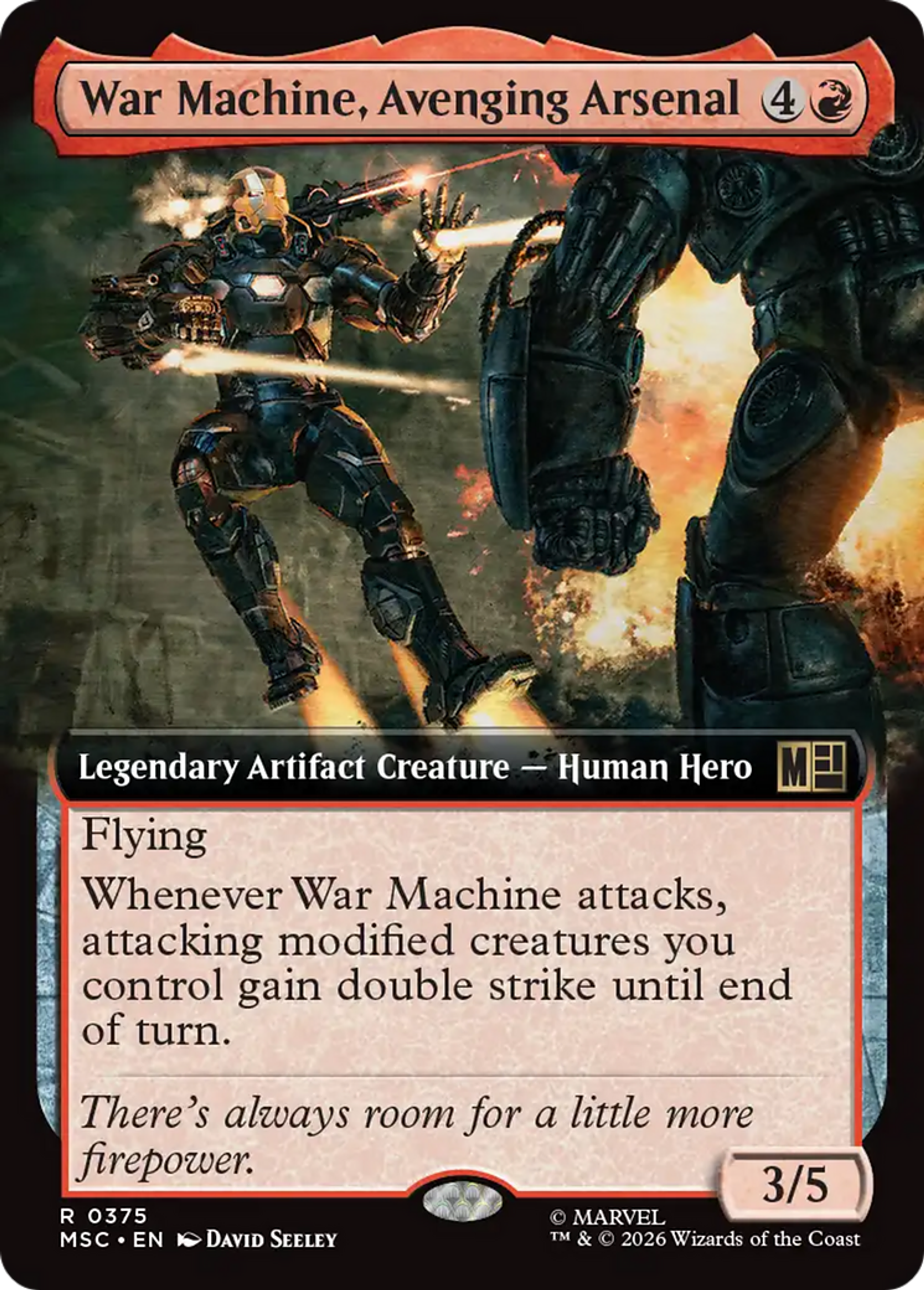 War Machine, Avenging Arsenal — Marvel Super Heroes Commander — Magic: The Gathering