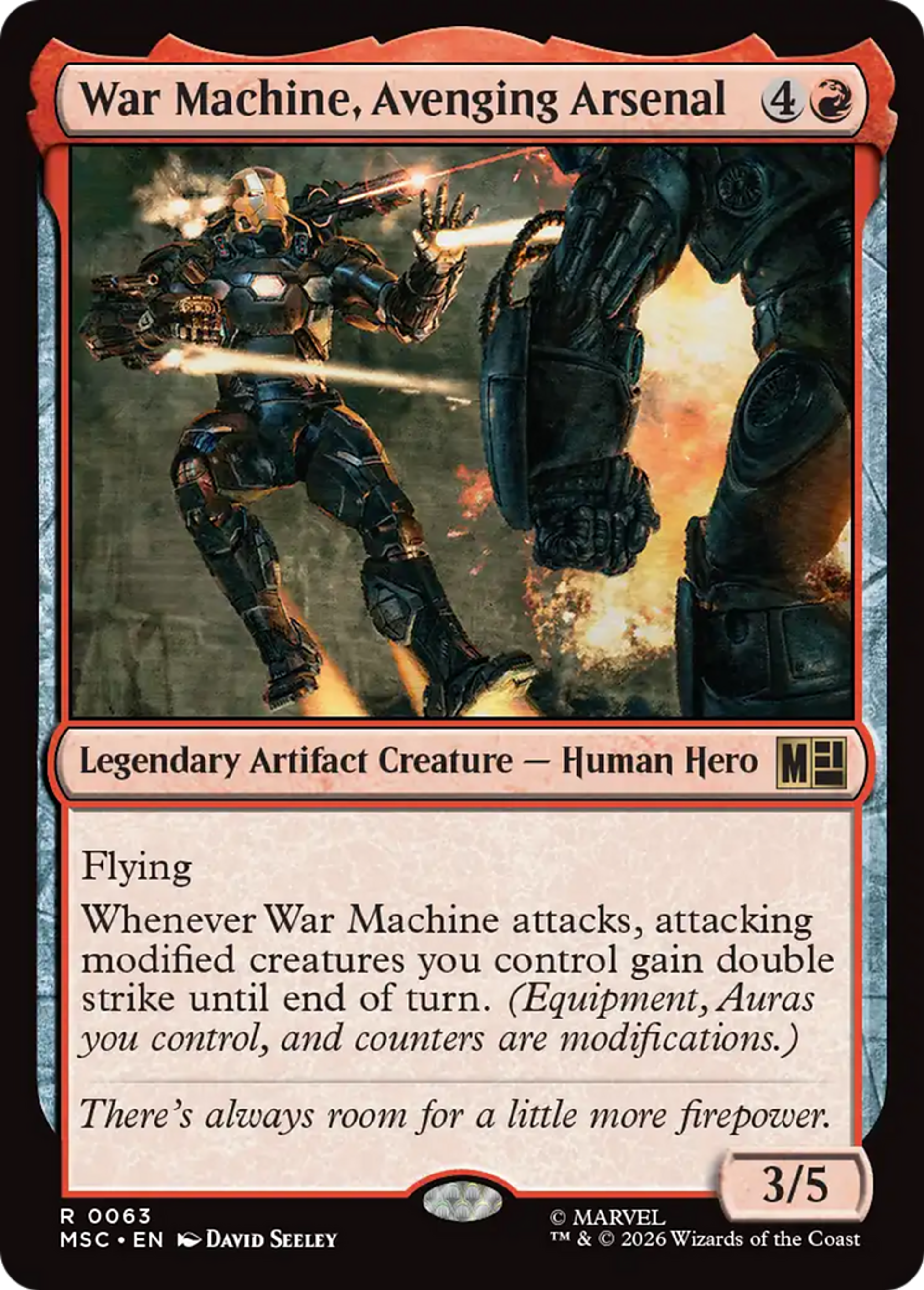 War Machine, Avenging Arsenal — Marvel Super Heroes Commander — Magic: The Gathering