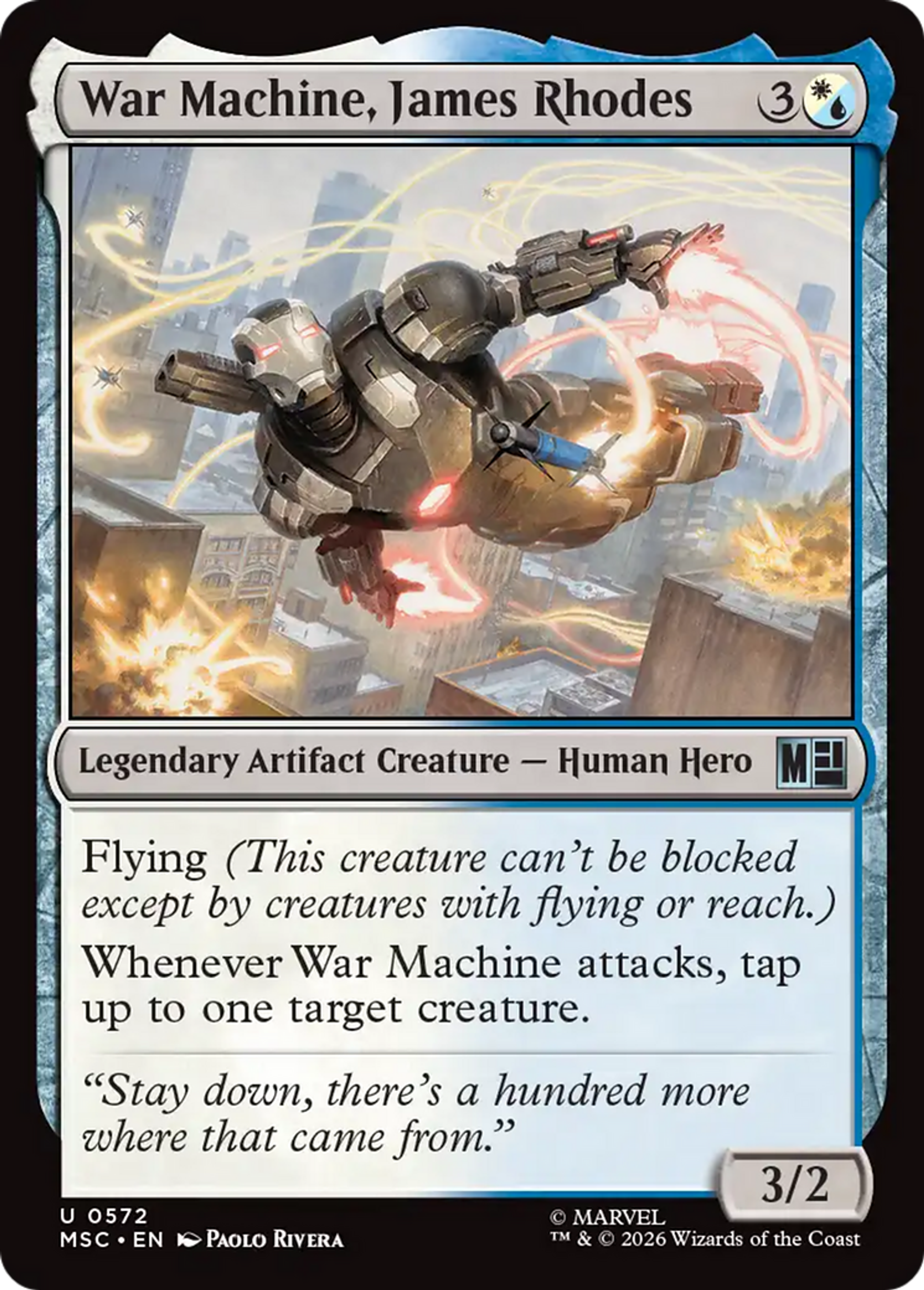 War Machine, James Rhodes — Marvel Super Heroes Commander — Magic: The Gathering