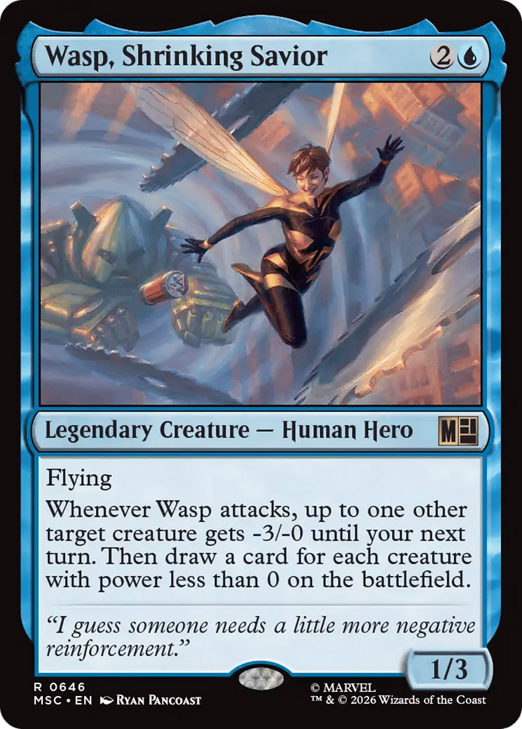 La Guêpe, sauveuse rétrécissante — Marvel Super Heroes Commander — Magic: The Gathering