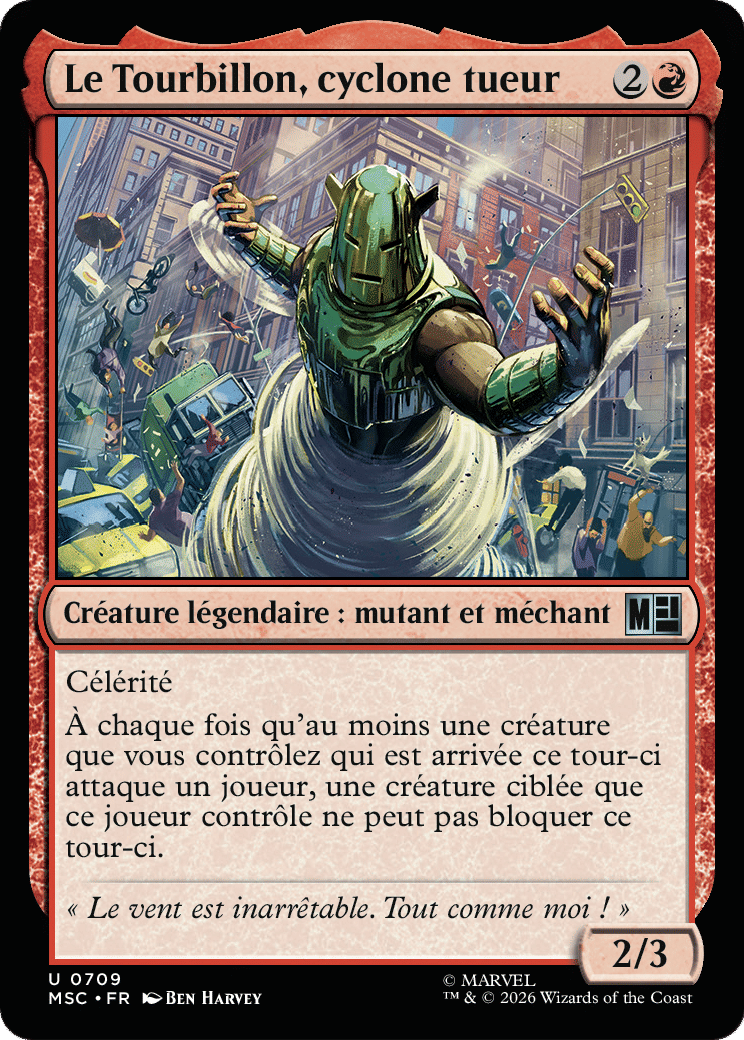 Le Tourbillon, cyclone tueur — Marvel Super Heroes Commander — Magic: The Gathering