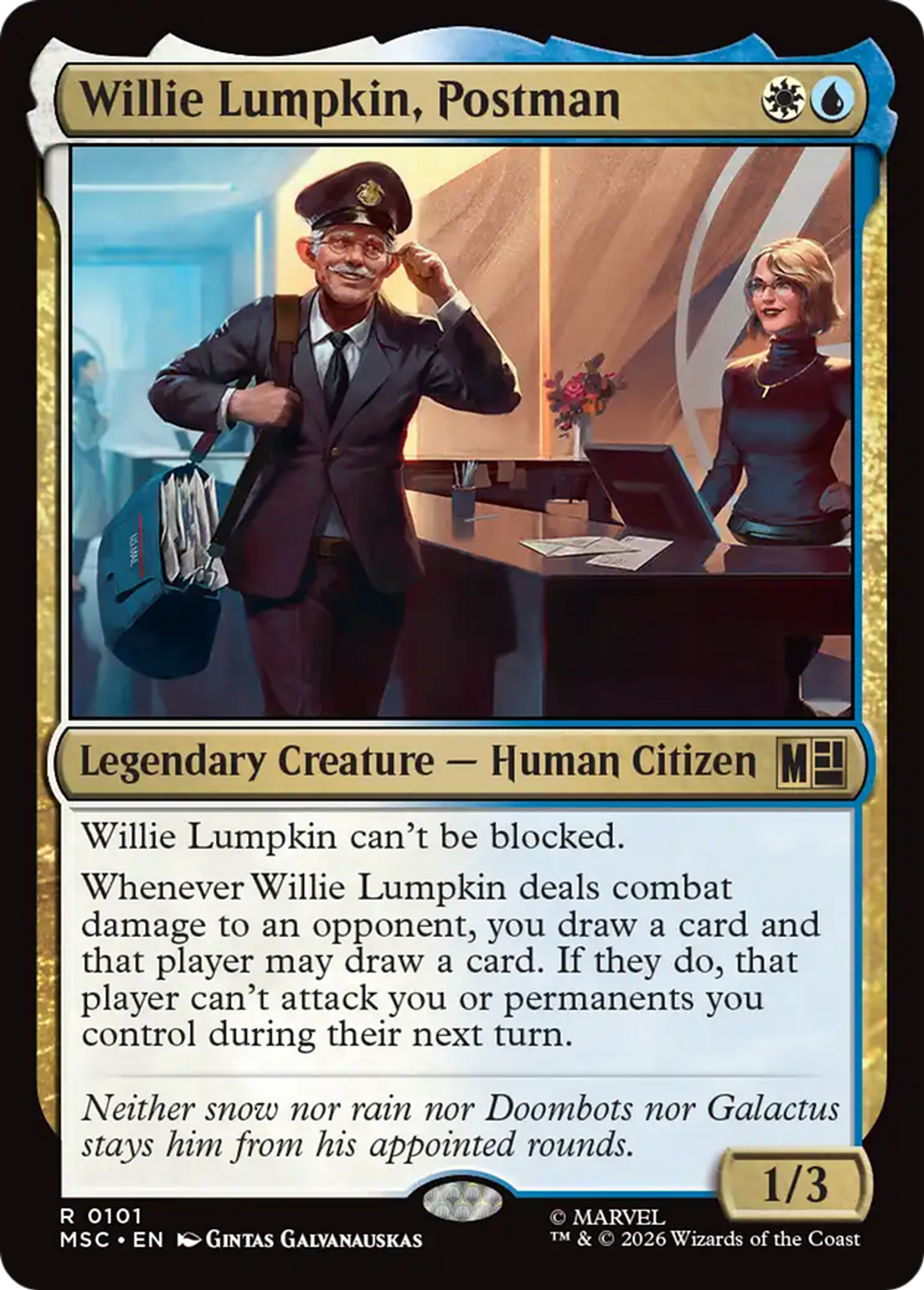 Willie Lumpkin, Postman — Marvel Super Heroes Commander — Magic: The Gathering