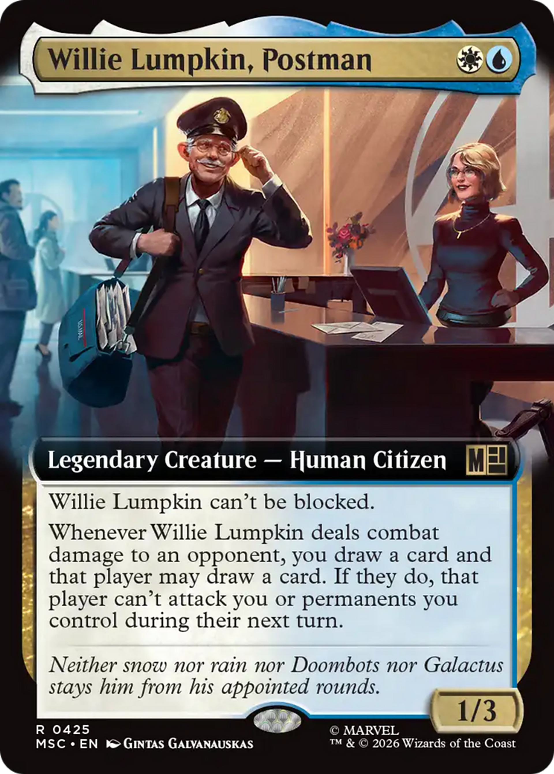 Willie Lumpkin, Postman — Marvel Super Heroes Commander — Magic: The Gathering