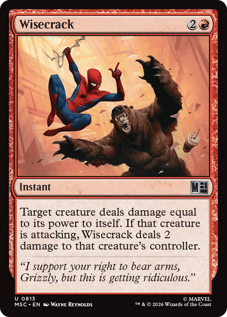 Wisecrack — Marvel Super Heroes Commander — Magic: The Gathering