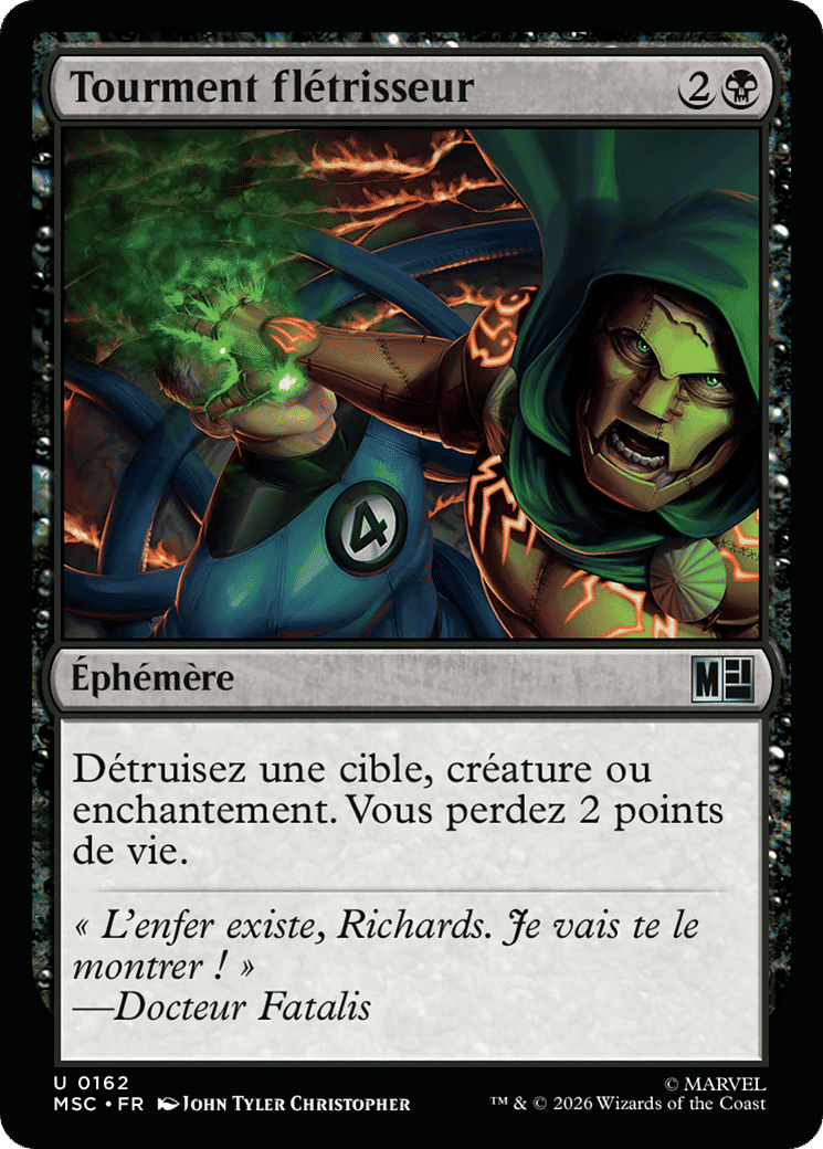 Tourment flétrisseur — Marvel Super Heroes Commander — Magic: The Gathering