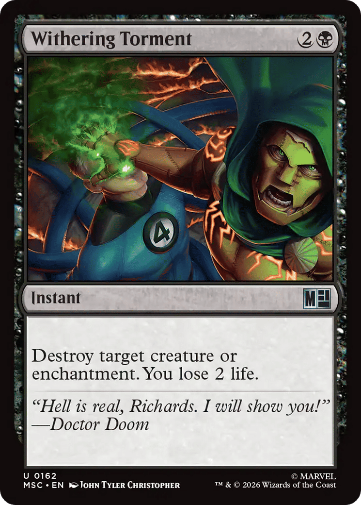 Withering Torment — Marvel Super Heroes Commander — Magic: The Gathering