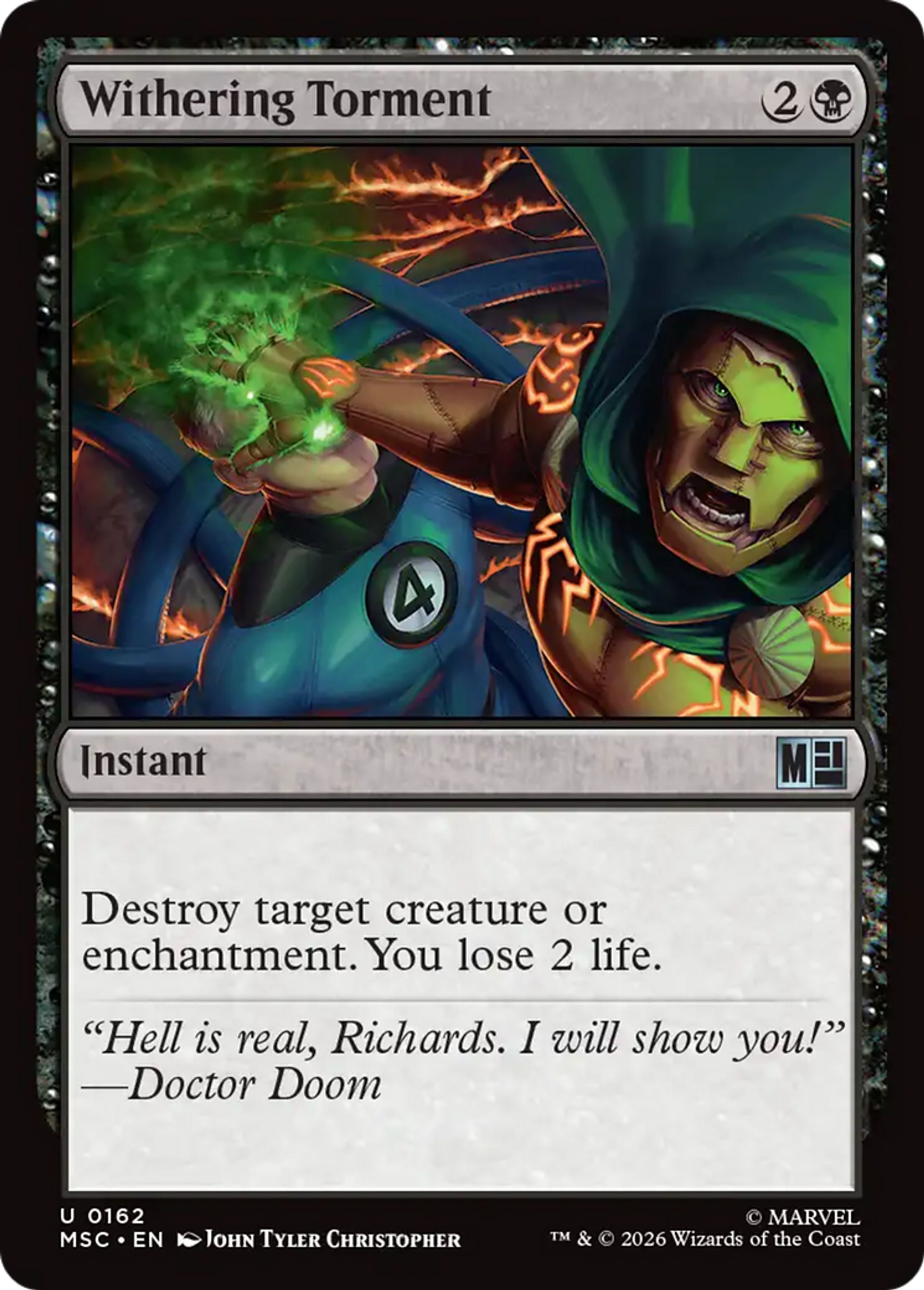 Withering Torment — Marvel Super Heroes Commander — Magic: The Gathering