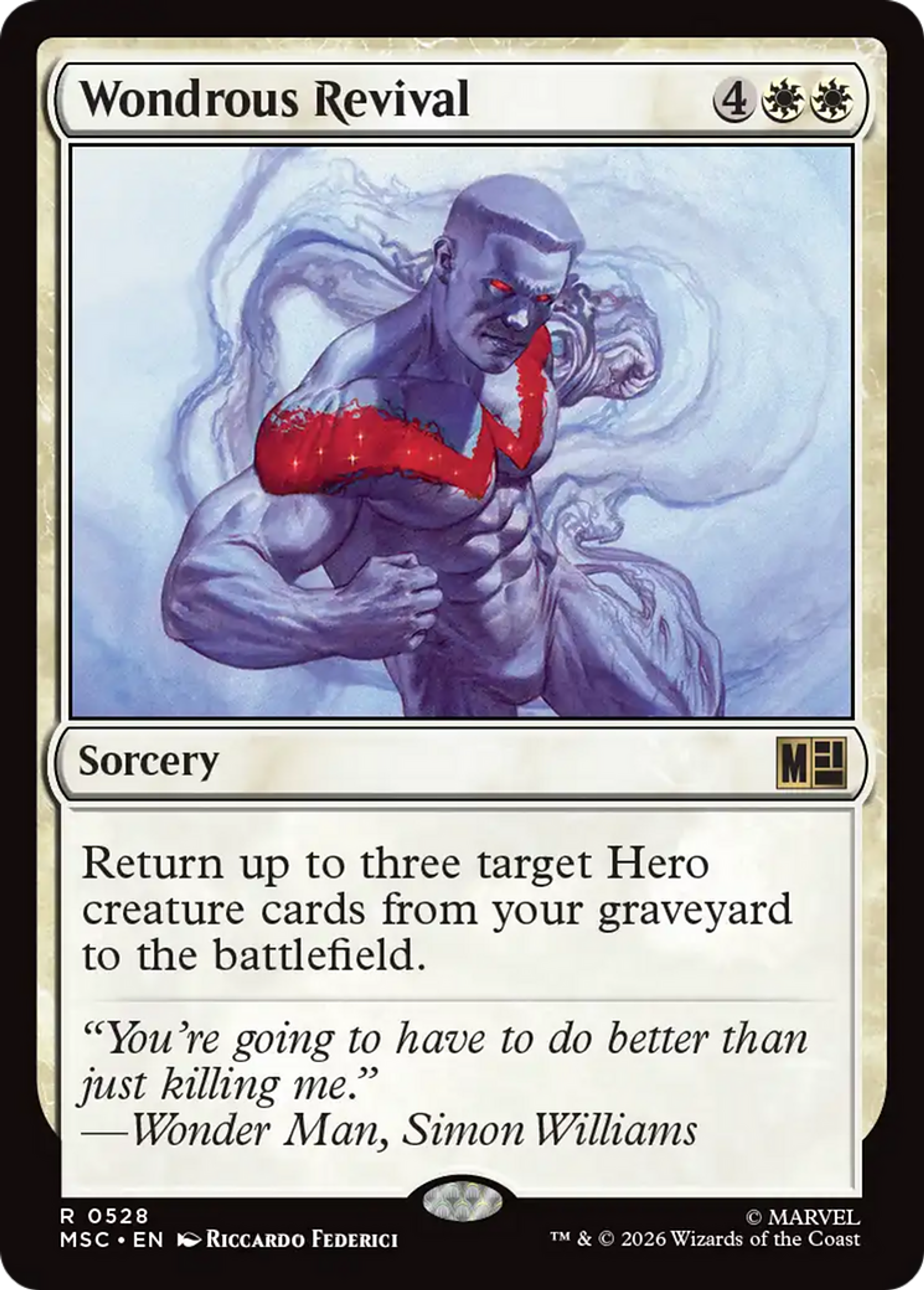 Wondrous Revival — Marvel Super Heroes Commander — Magic: The Gathering