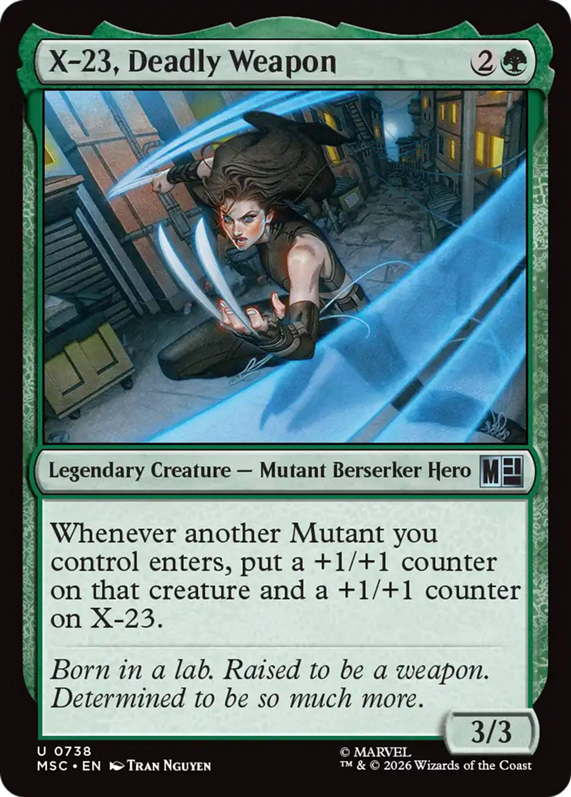X-23, Deadly Weapon — Marvel Super Heroes Commander — Magic: The Gathering