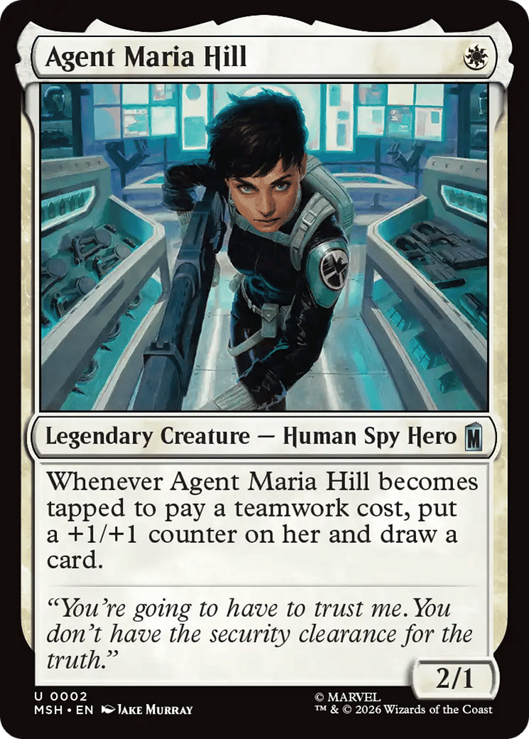 Agent Maria Hill — Marvel Super Heroes — Magic: The Gathering