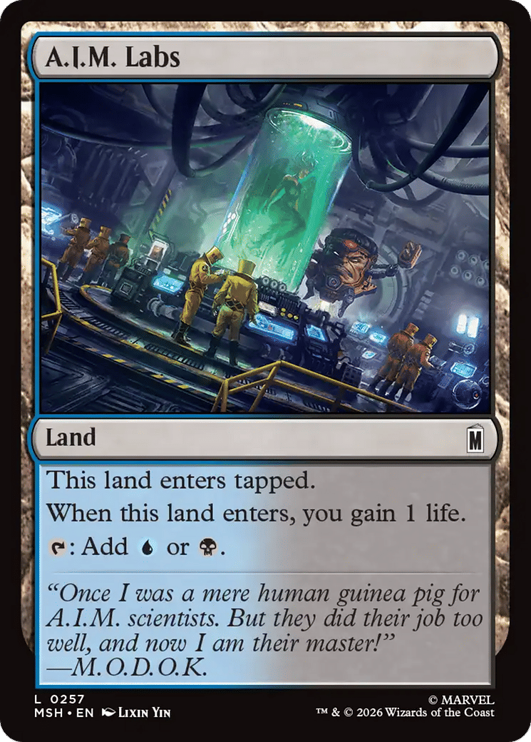 Laboratoire d'A.I.M. — Marvel Super Heroes — Magic: The Gathering