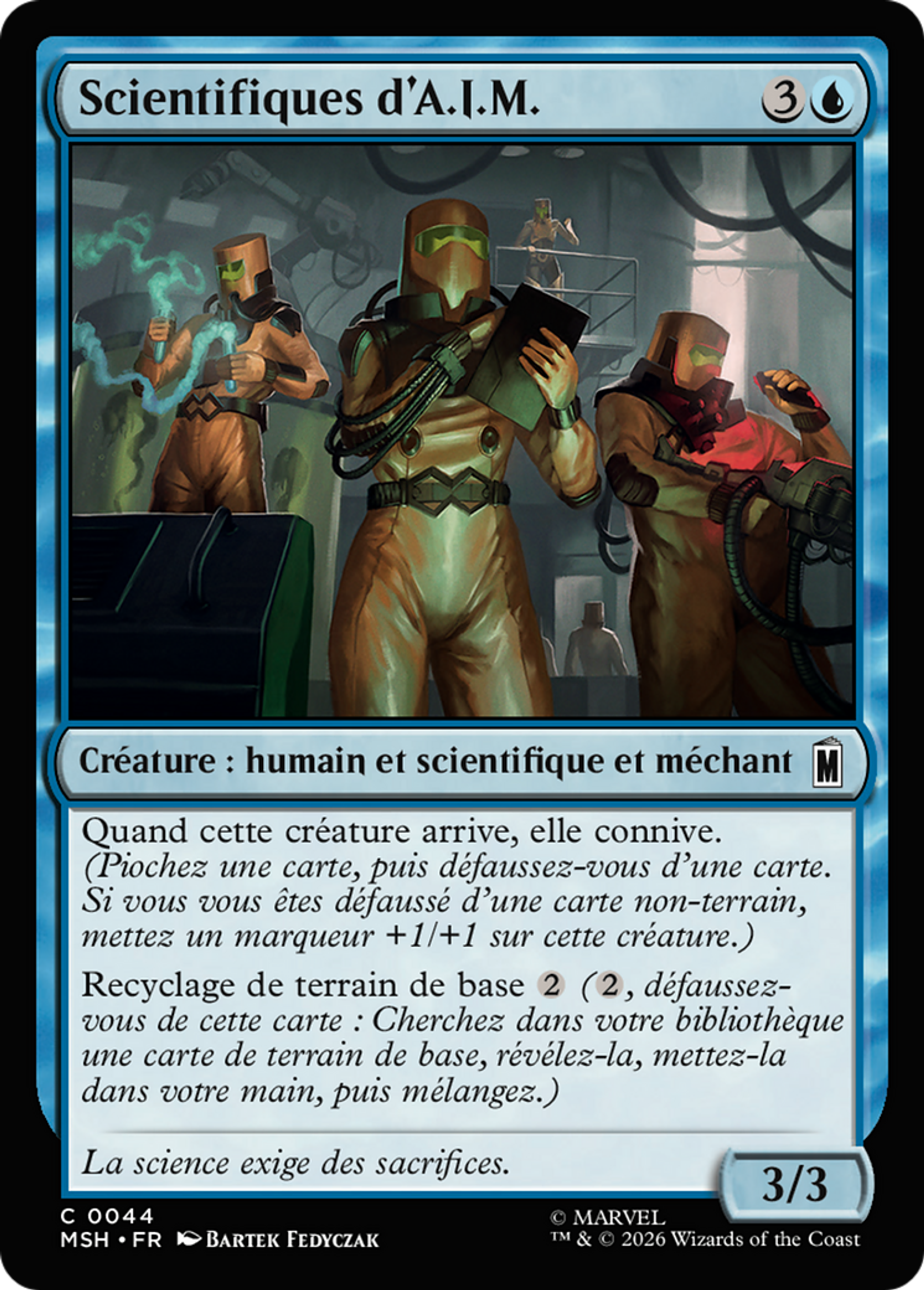 Scientifiques d'A.I.M. — Marvel Super Heroes — Magic: The Gathering