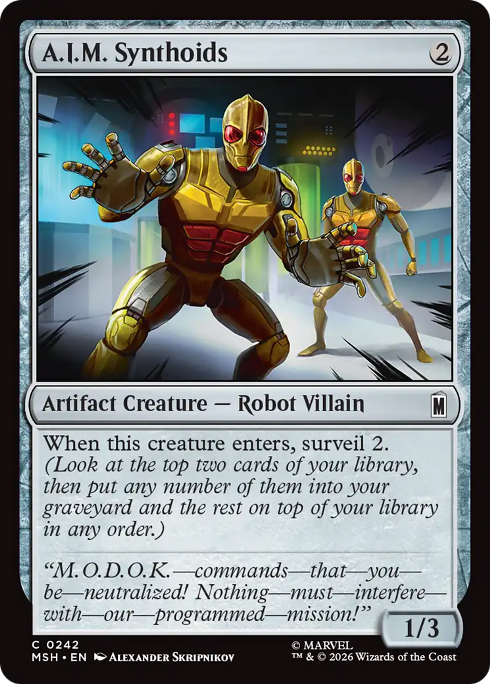 A.I.M. Synthoids — Marvel Super Heroes — Magic: The Gathering