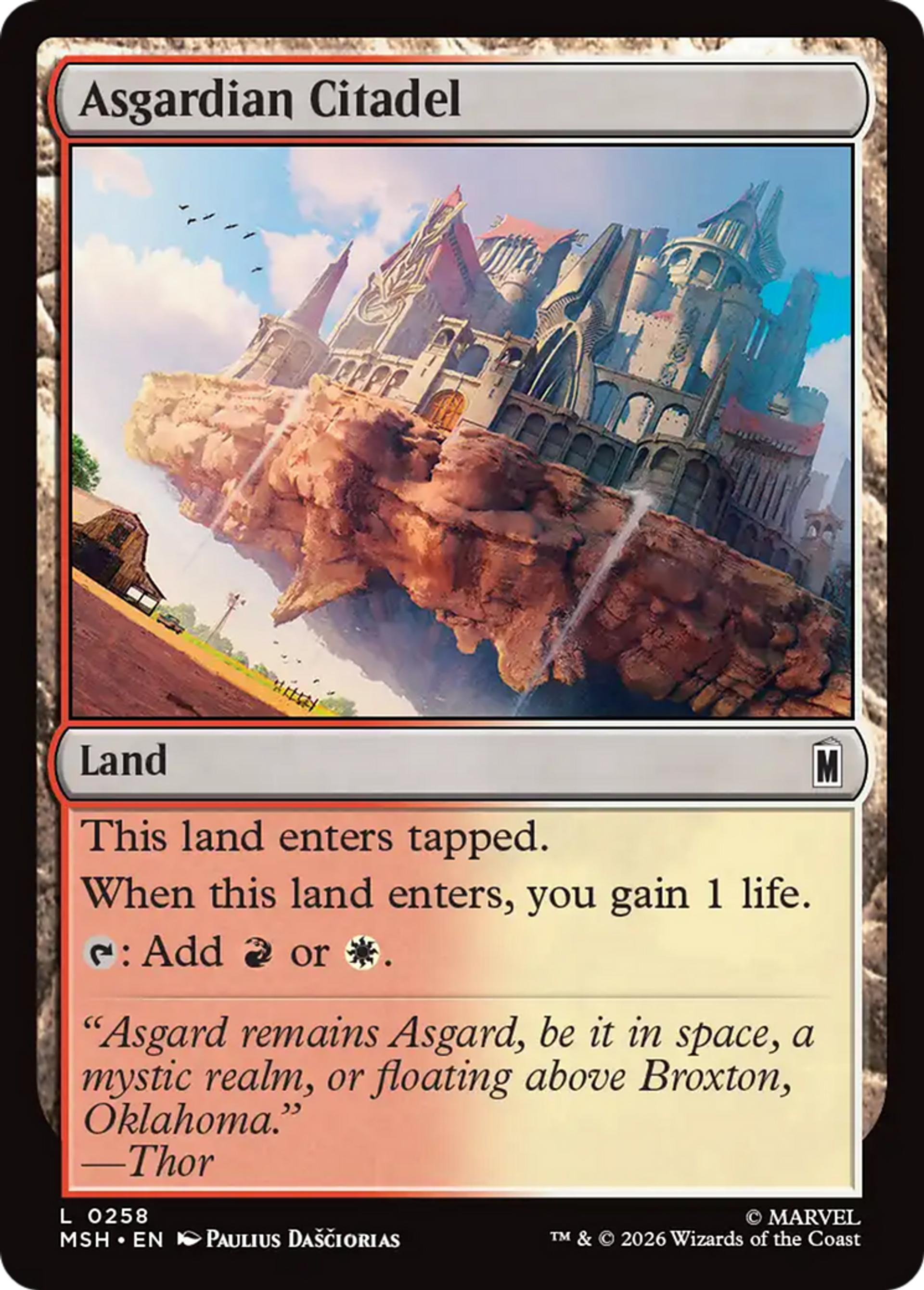 Asgardian Citadel — Marvel Super Heroes — Magic: The Gathering