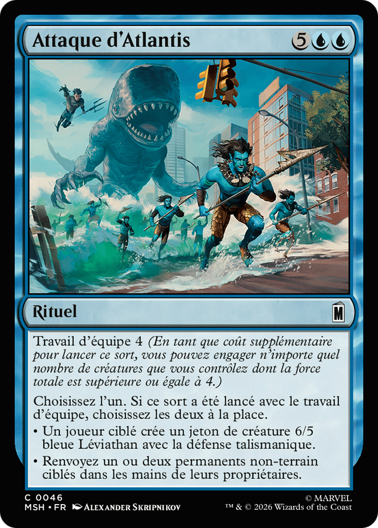 Attaque d'Atlantis — Marvel Super Heroes — Magic: The Gathering