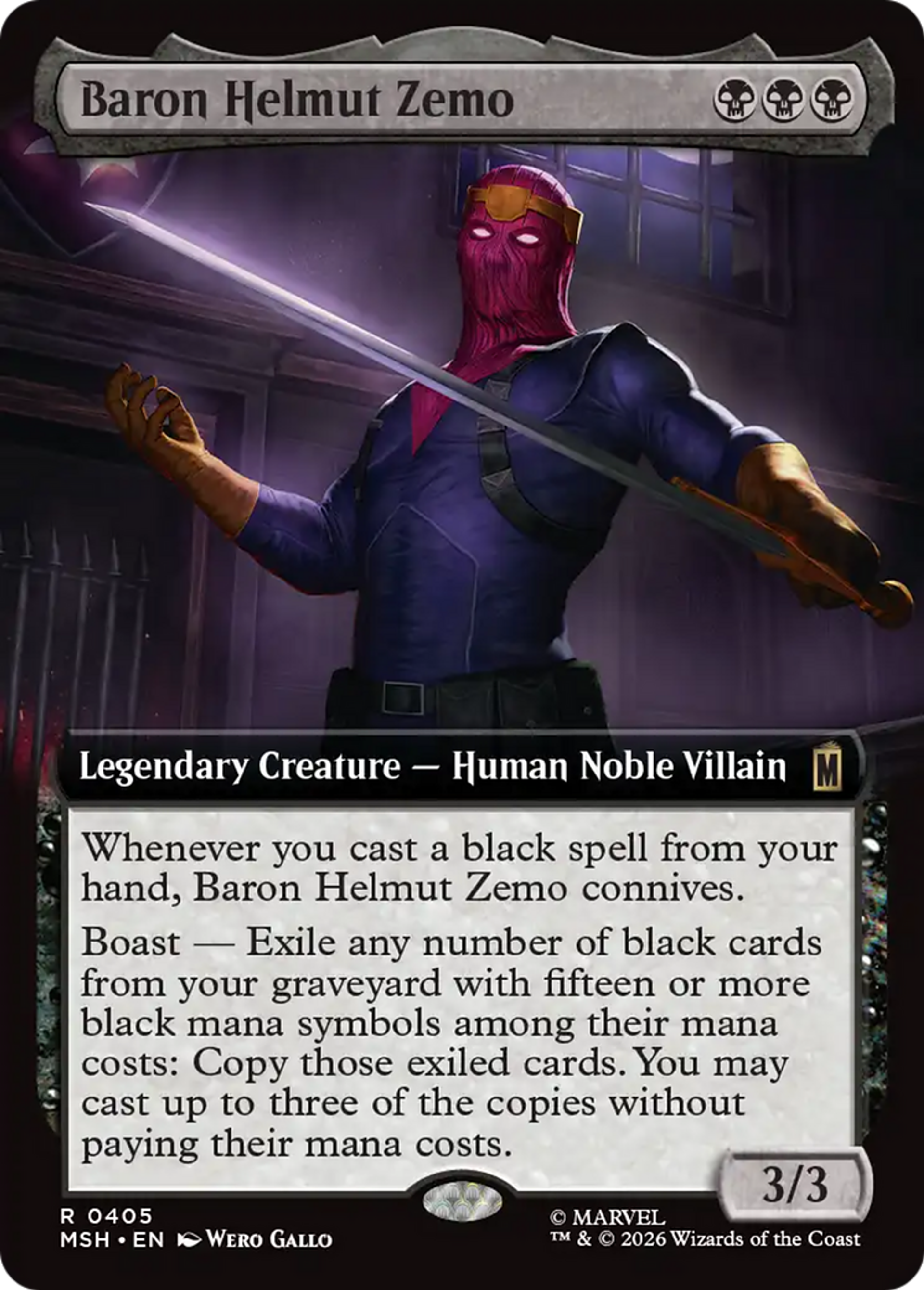 Baron Helmut Zemo — Marvel Super Heroes — Magic: The Gathering