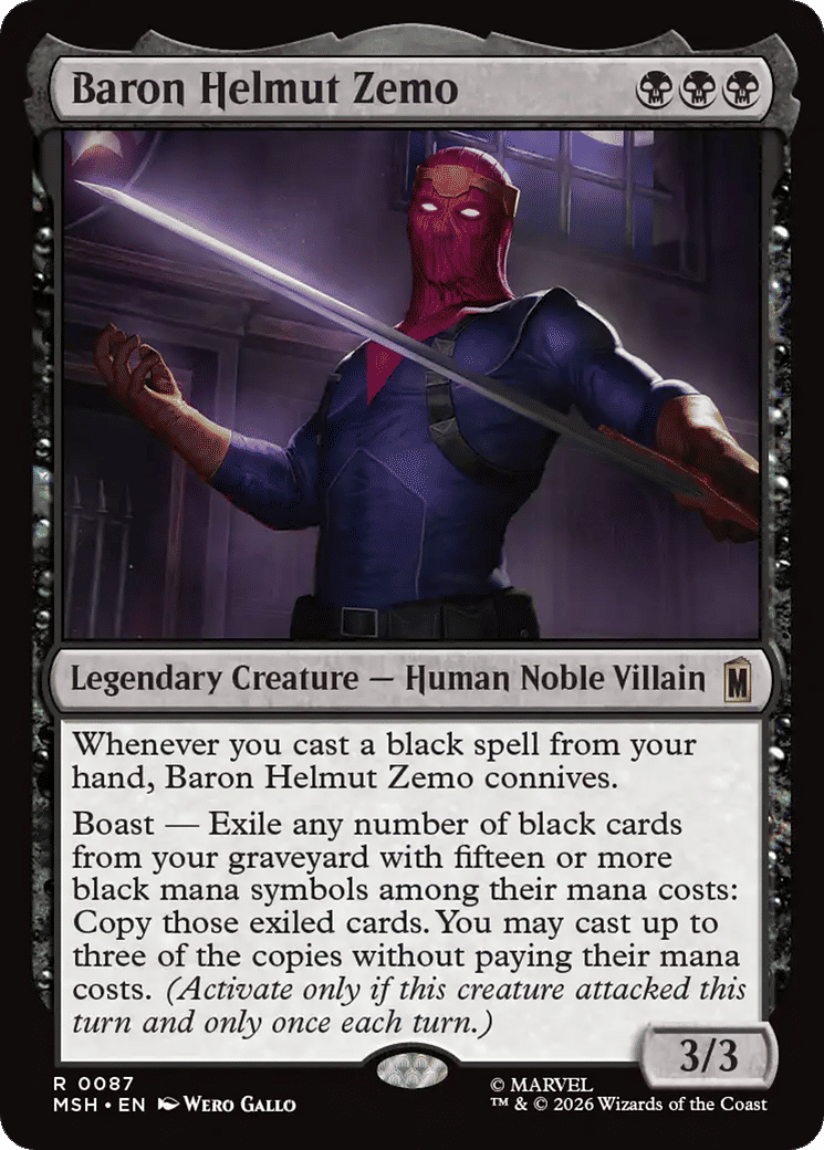 Baron Helmut Zemo — Marvel Super Heroes — Magic: The Gathering