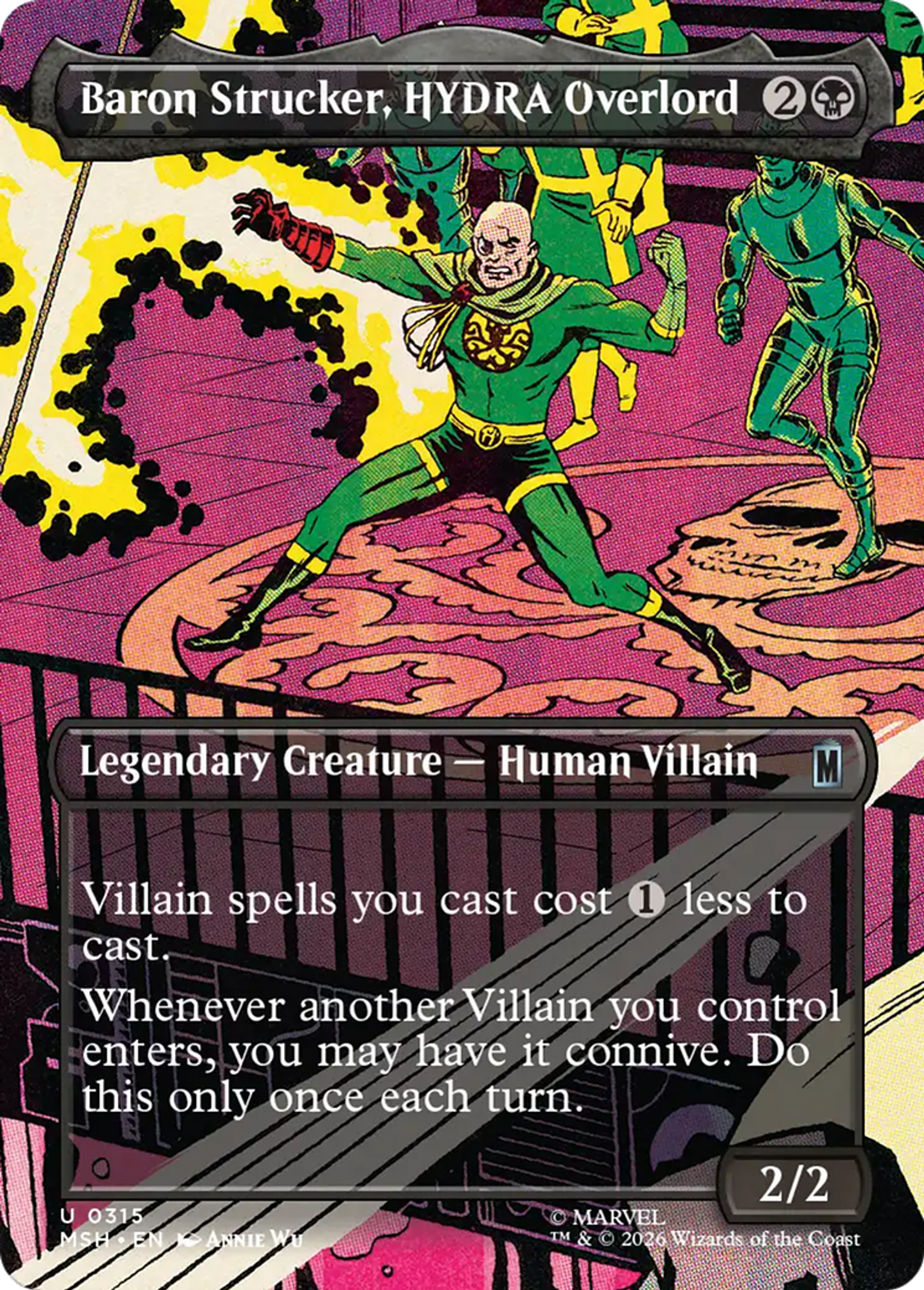 Baron Strucker, chef suprême d'HYDRA — Marvel Super Heroes — Magic: The Gathering